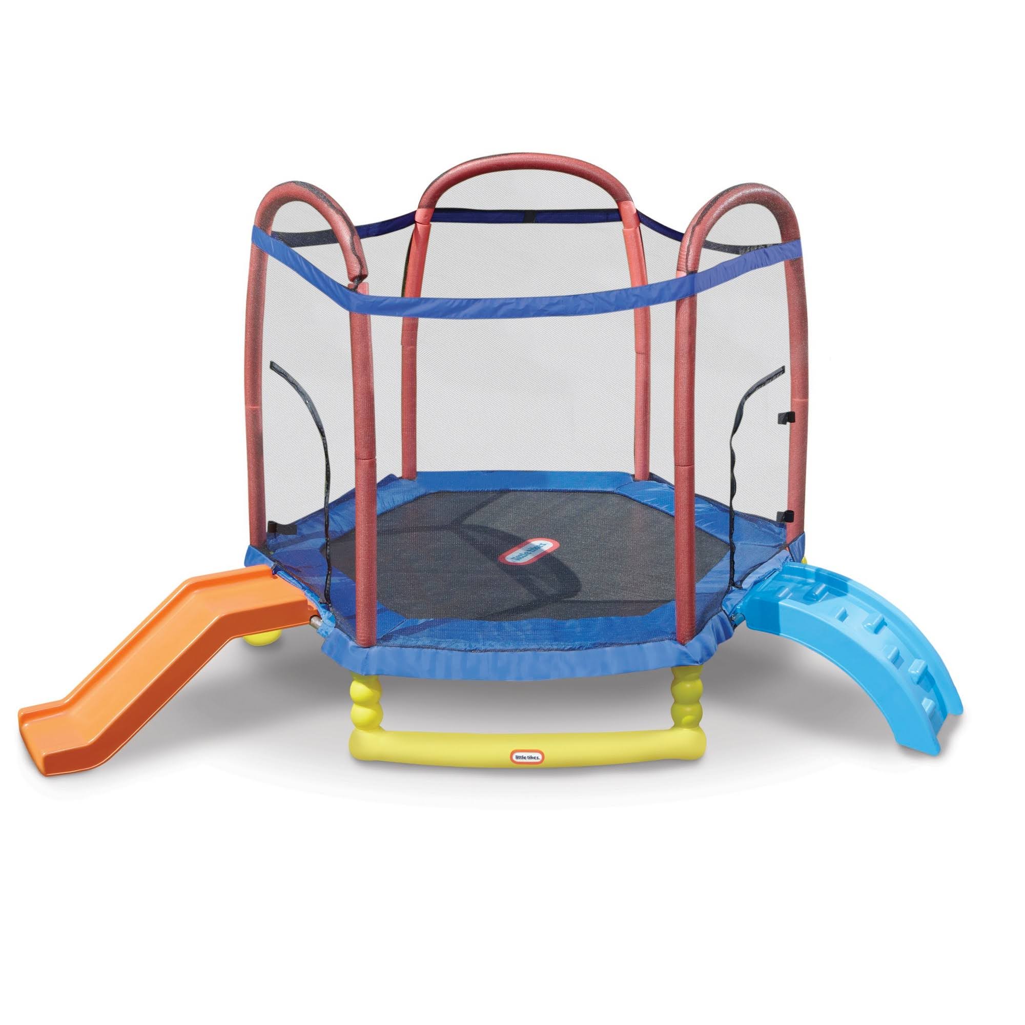 Little Tikes 7& Climb &n Slide Trampoline with Enclosure
