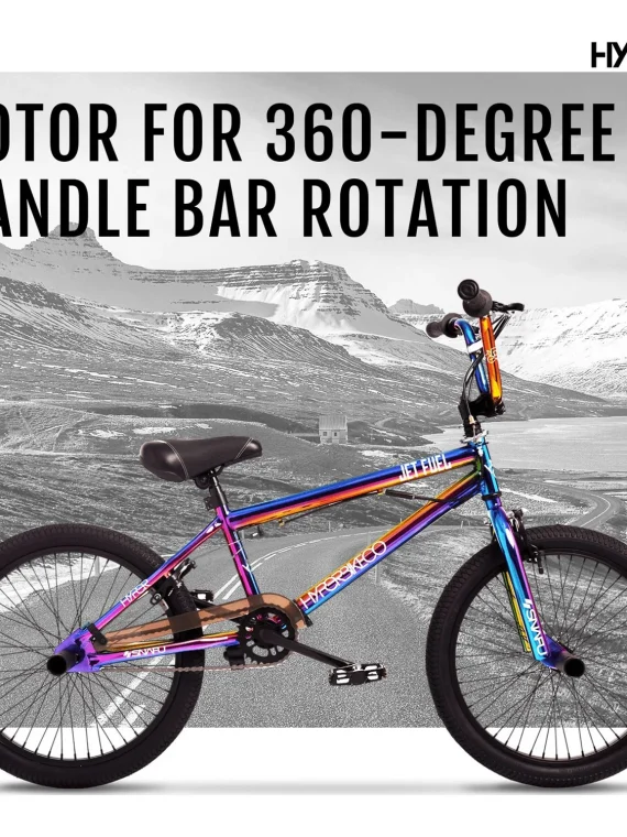 Hyper Bicycles 20′′ Jet Fuel BMX Bike for kids, Recommended Ages 8 to 13 Years Old