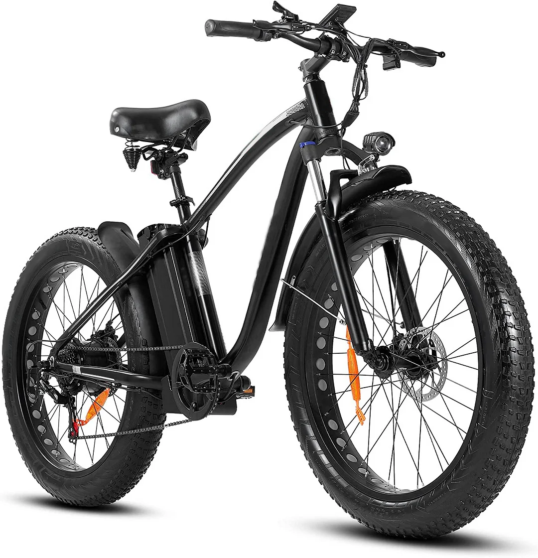 Outdoor electric bike with 48V/15Ah lithium battery �?Black