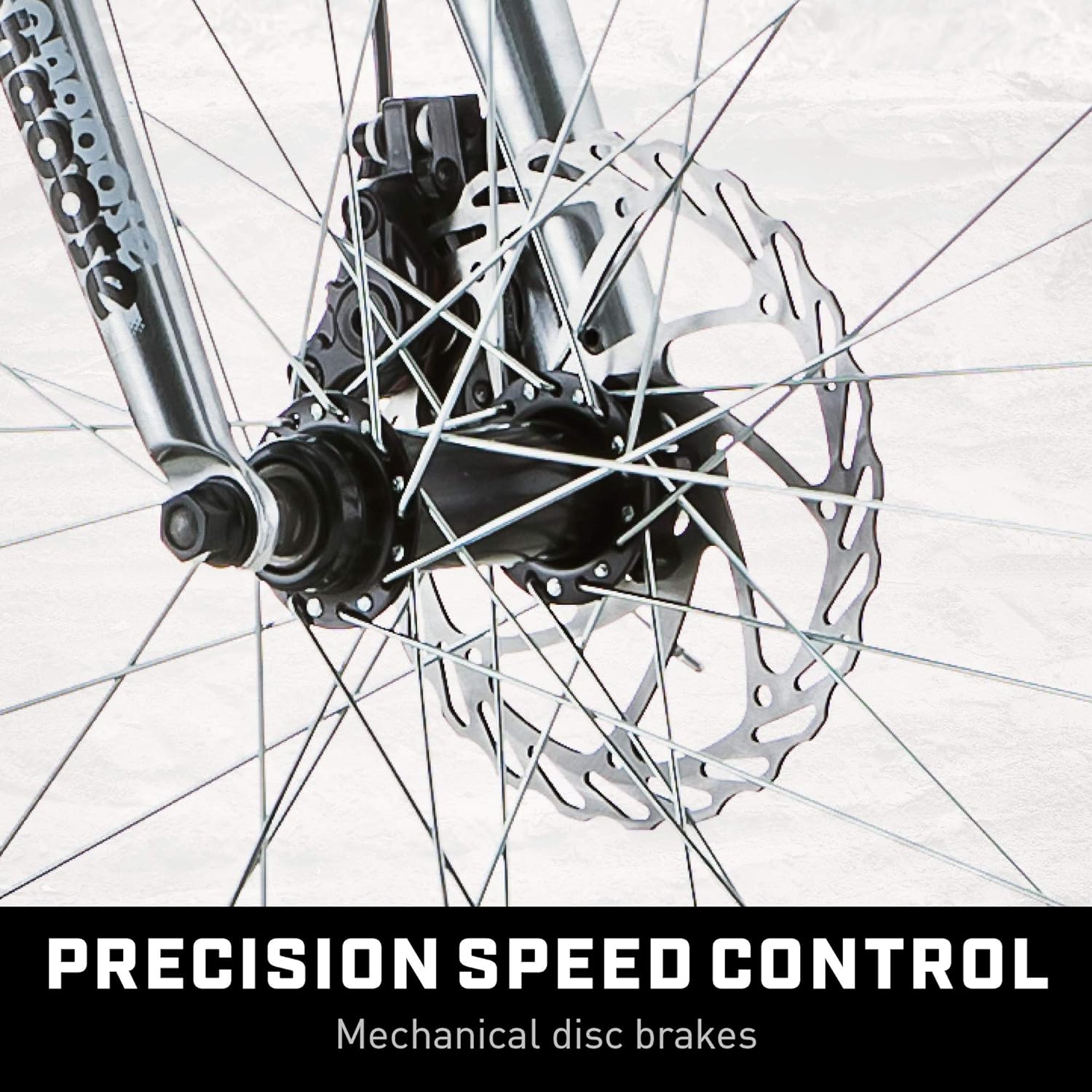 Mongoose Malus Mens and Women Fat Tire Mountain Bike, 26-Inch Bicycle Wheels, 4-Inch Wide Knobby Tires, Steel Frame, 7 Speed Drivetrain, Shimano Rear Derailleur, Disc Brakes