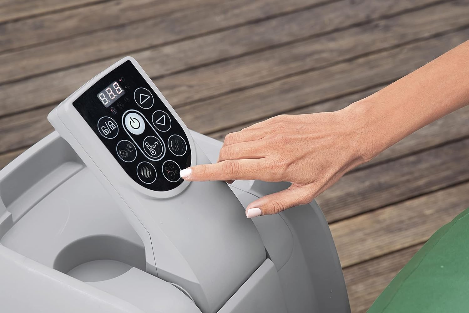 Inflatable Hot Tub Spa | Portable Hot Tub with Heated Water System and 140 Bubble Jets | Fits Up to 4 People