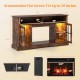 Fireplace TV Stand with Remote Controls and Thermostat for TVs Up to 50 Inch