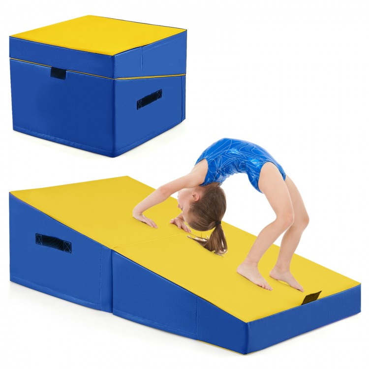 Folding Incline Yoga Gymnastics Tumbling Mat with EPE Foam