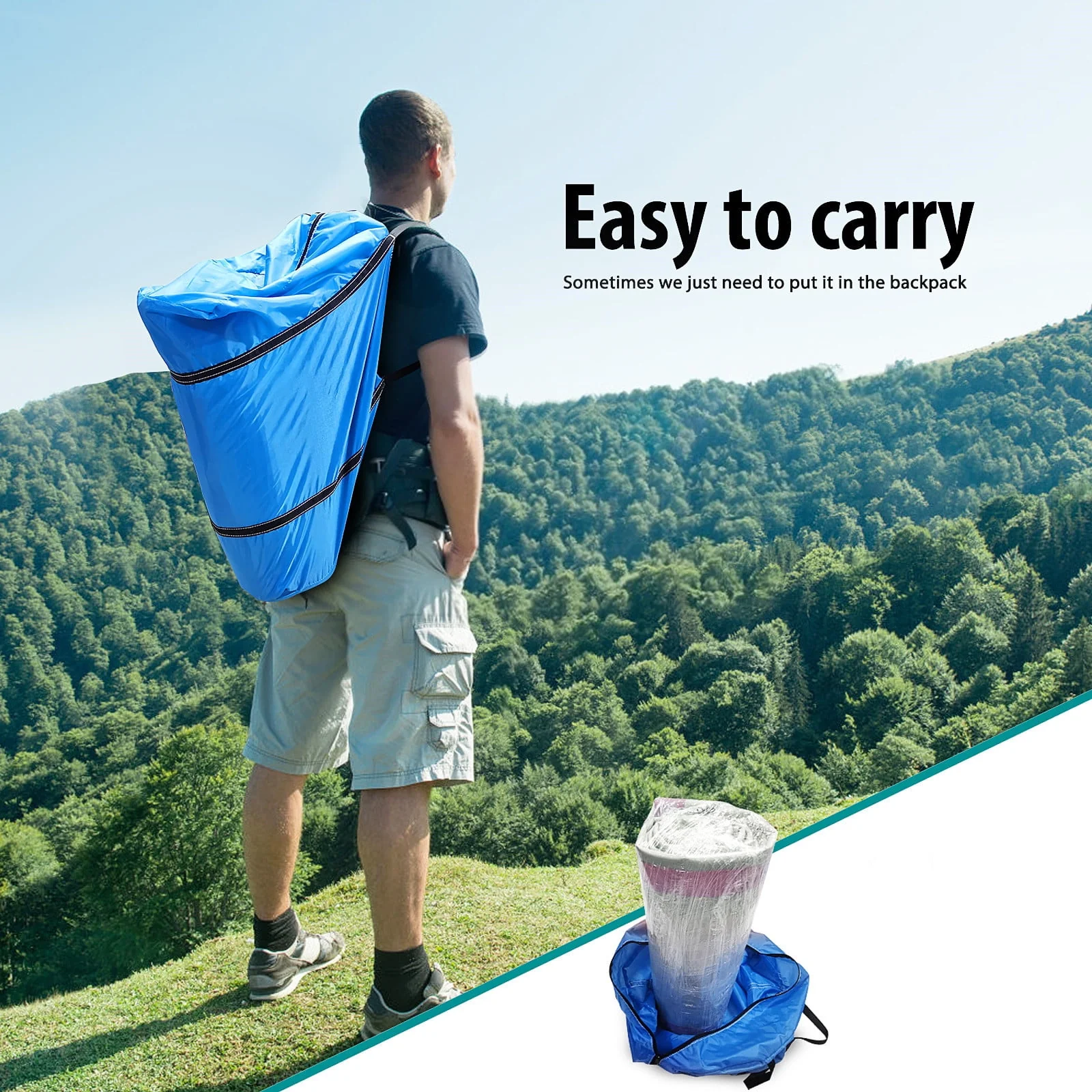 Air mat Tumbling Track 10ft 13ft 16ft 20ft Gymnastics Mat Thickness 4 inches for Home Use/Gym/Yoga/Training/Cheerleading/Outdoor/Beach/Park/Water/Kid with Electric Air Pump Carry Bag