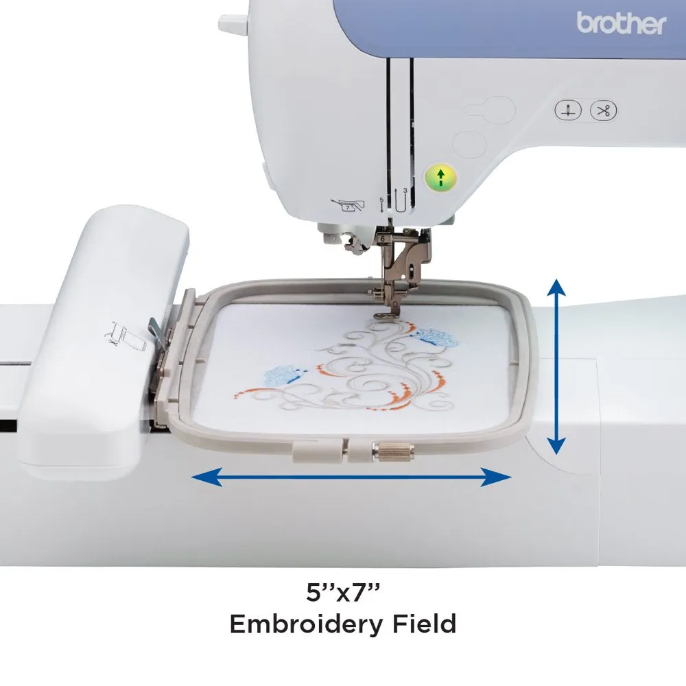 Brother Computerized Embroidery Machine with 5 in x 7 in Embroidery Area and LCD Screen