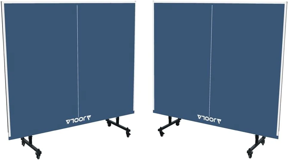 JOOLA Inside Professional MDF Indoor Ping Pong Table with Quick Clamp Table Tennis Net and Post Set - 10 Minute Easy Assembly - Tournament Quality - Foldable with Single Player Playback Mode