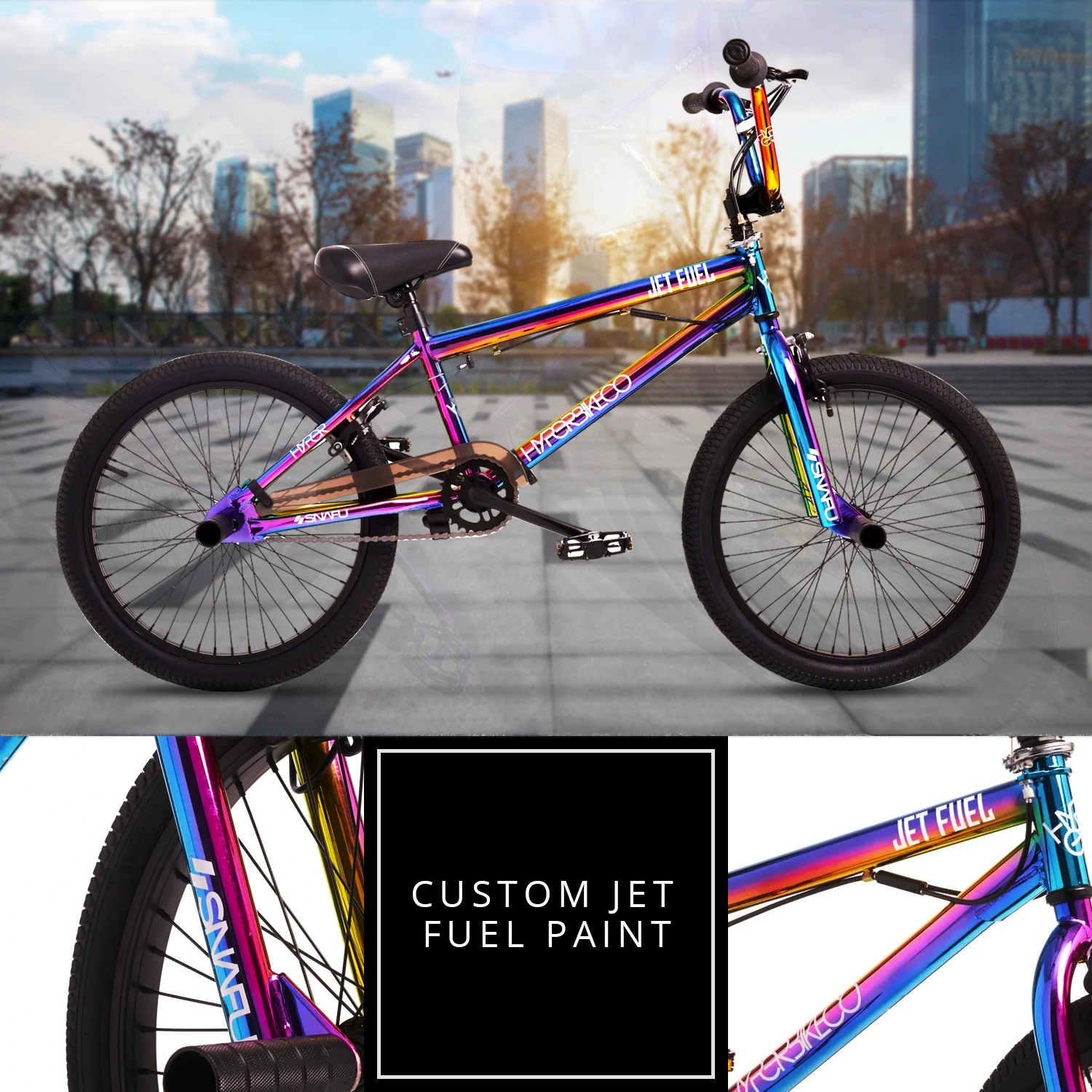 Hyper Bicycles 20′′ Jet Fuel BMX Bike for kids, Recommended Ages 8 to 13 Years Old