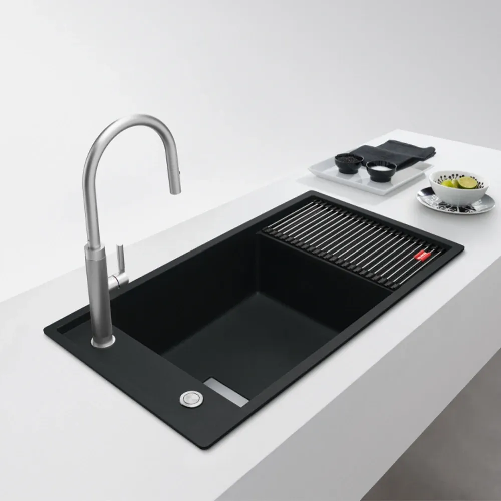 Franke Fresno Fsg 611-88 Nero Granit Eviye