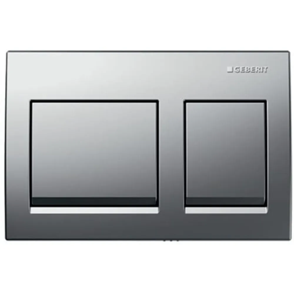 Geberit Alpha15 Çift Basmalı Parlak Krom Kumanda Kapağı