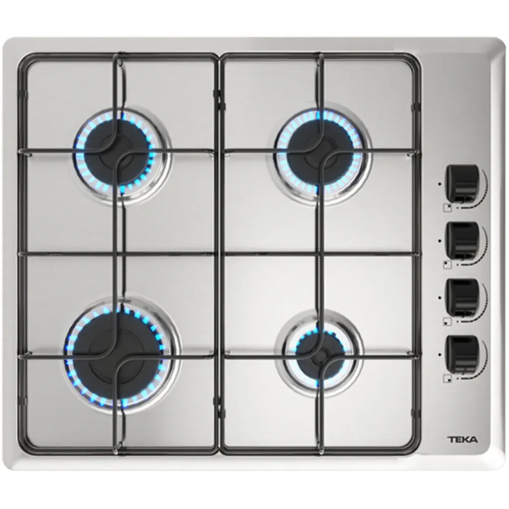 Teka HLX 640 KB Paslanmaz Çelik Gazlı Ocak