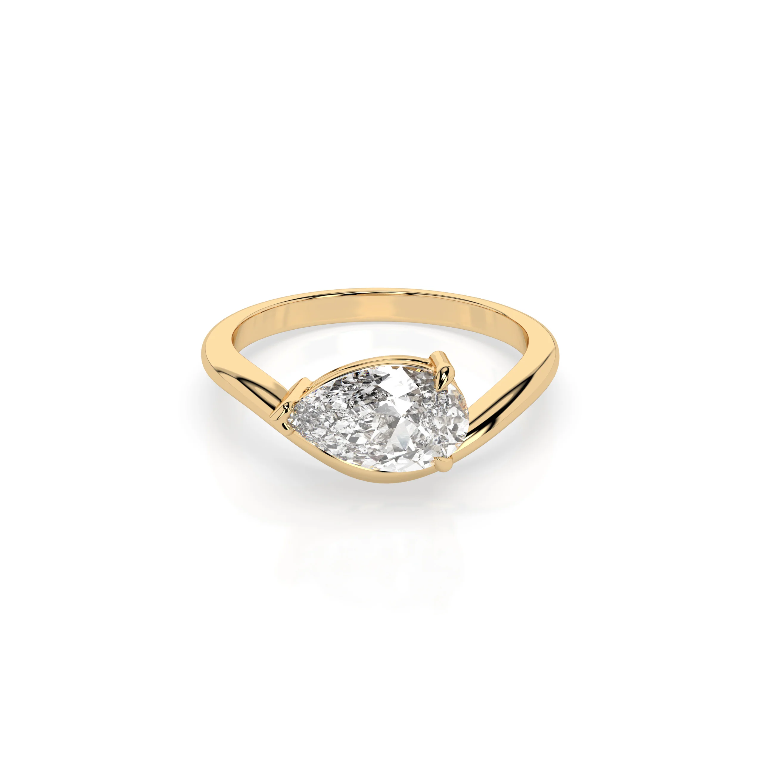 Mira Ring - 9k Yellow Gold