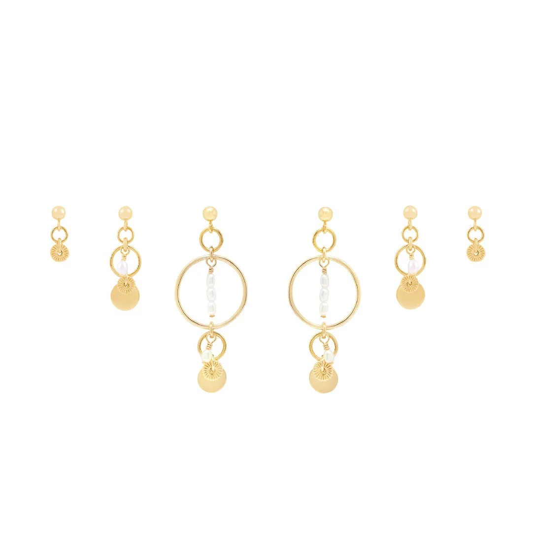 Elsa Earring Stack  - Gold