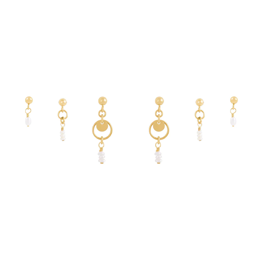 Stevie Earring Stack  - Gold