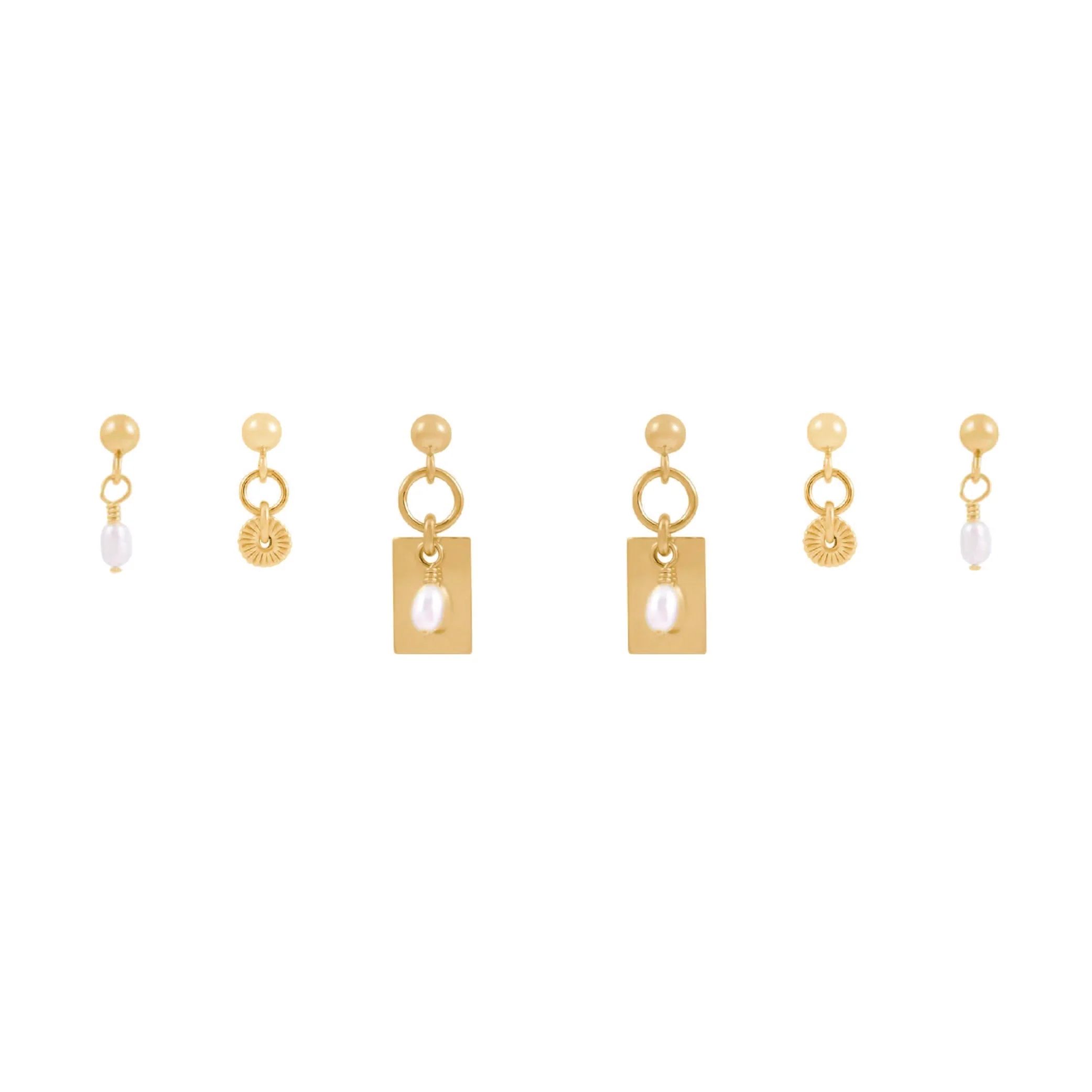 Tara Earring Stack  - Gold
