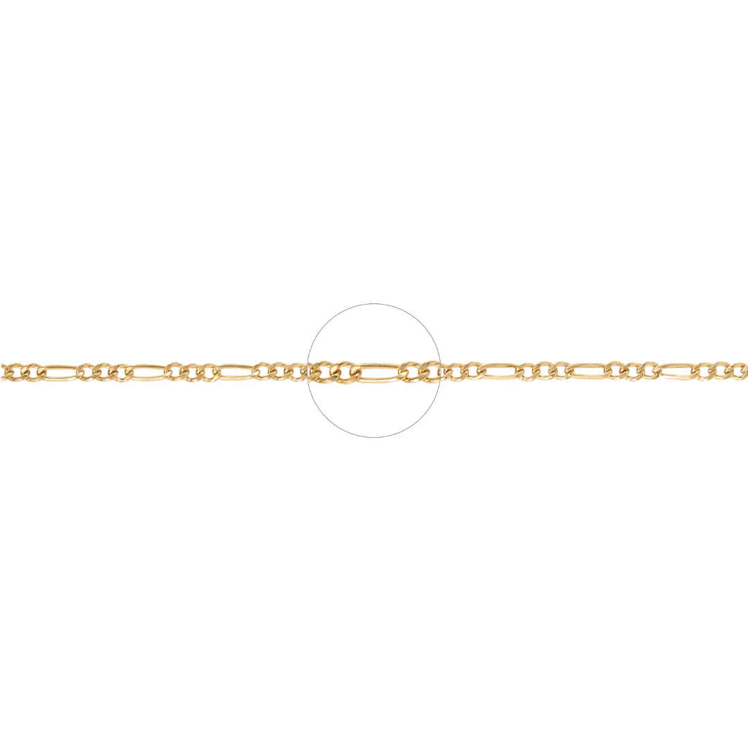 Figaro Chain 3.5mm - Gold