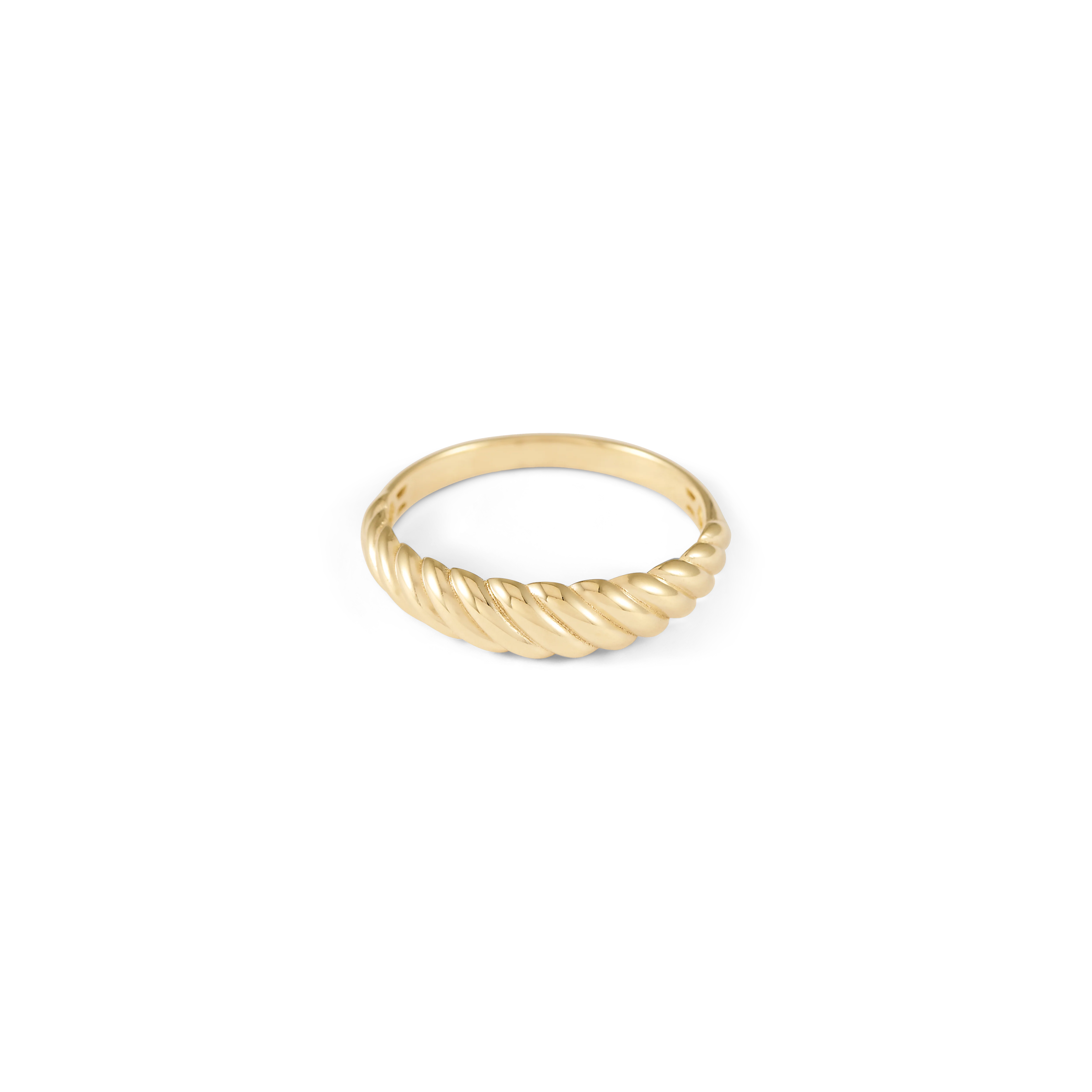 Fine Croissant Ring - Solid Gold