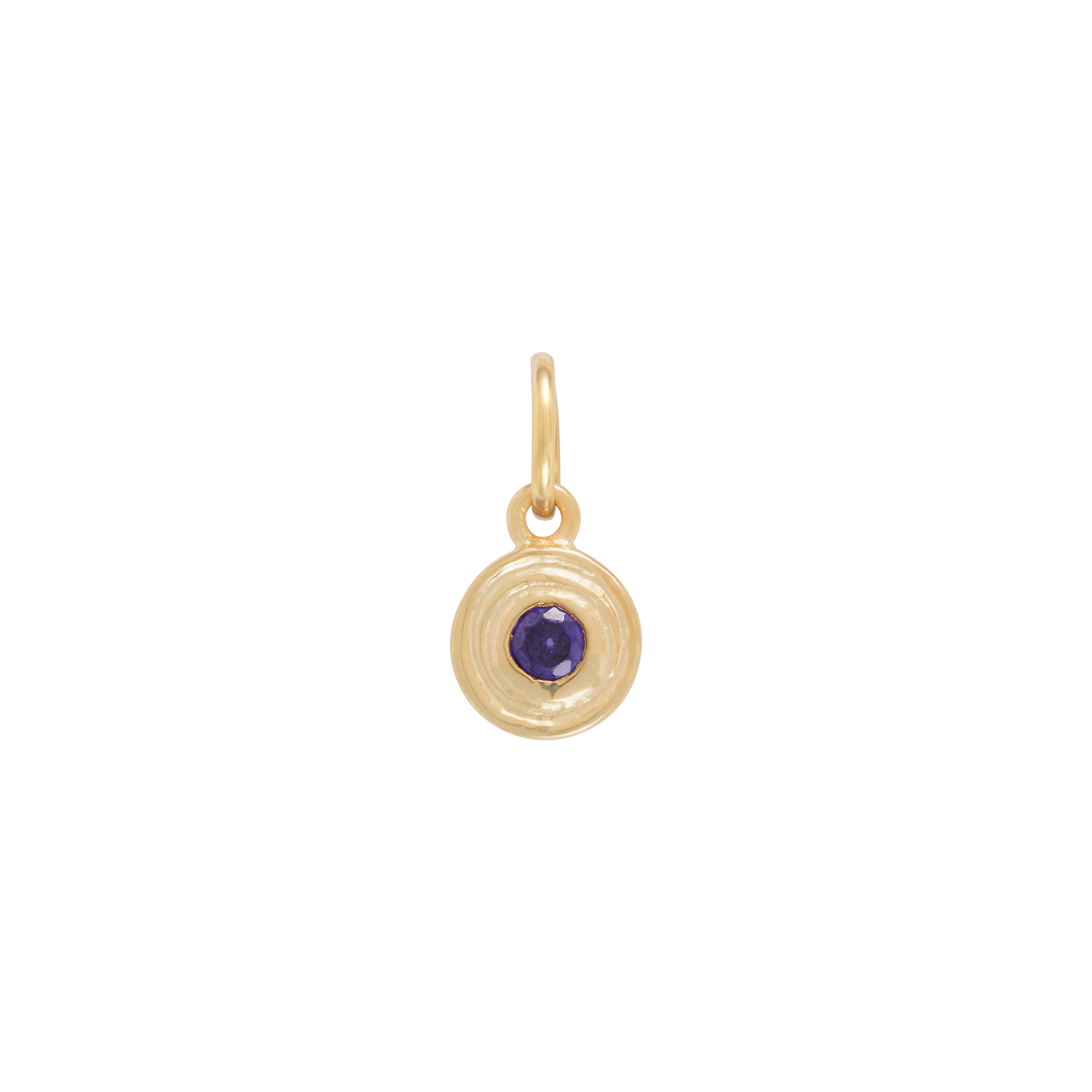 Hanging Birthstone Charm - Gold