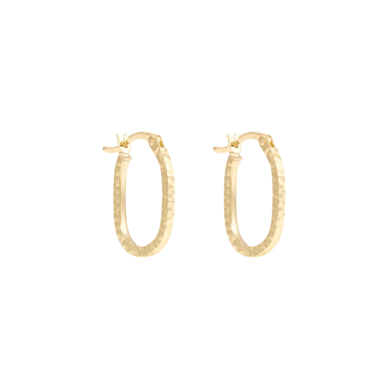 Ainslee Hoop Earrings - Solid Gold