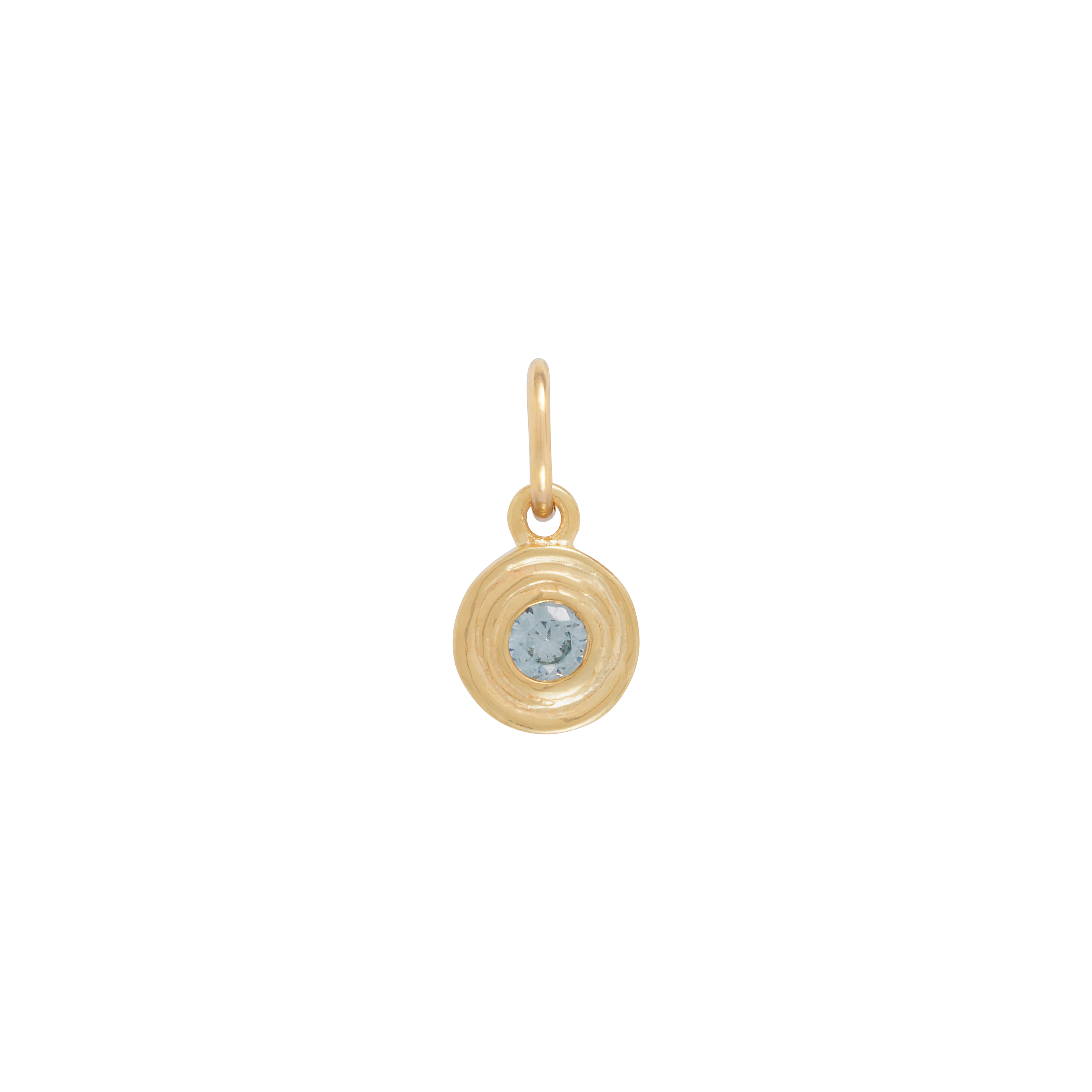 Hanging Birthstone Charm - Gold