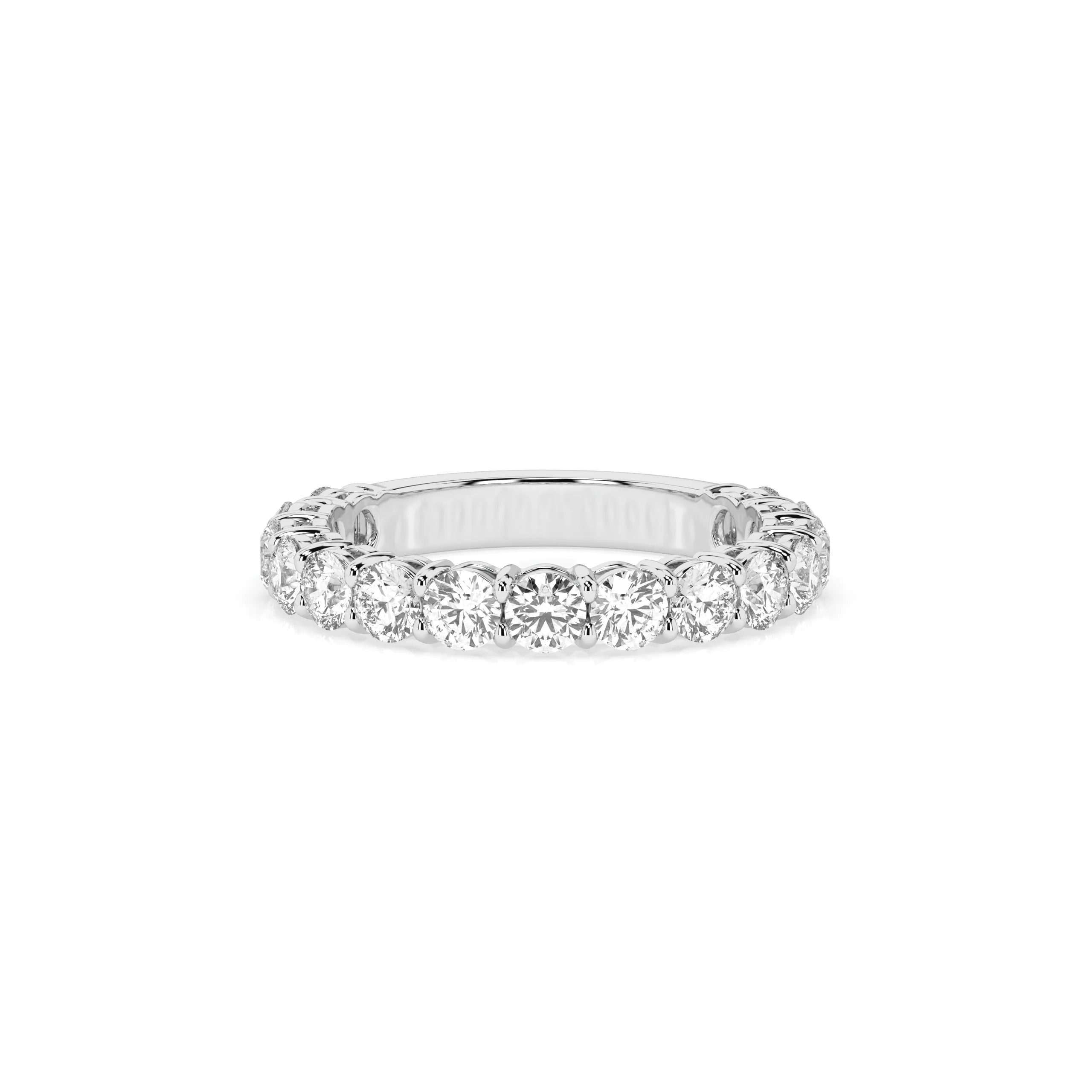 Teya 3/4 Pave Ring - White Gold