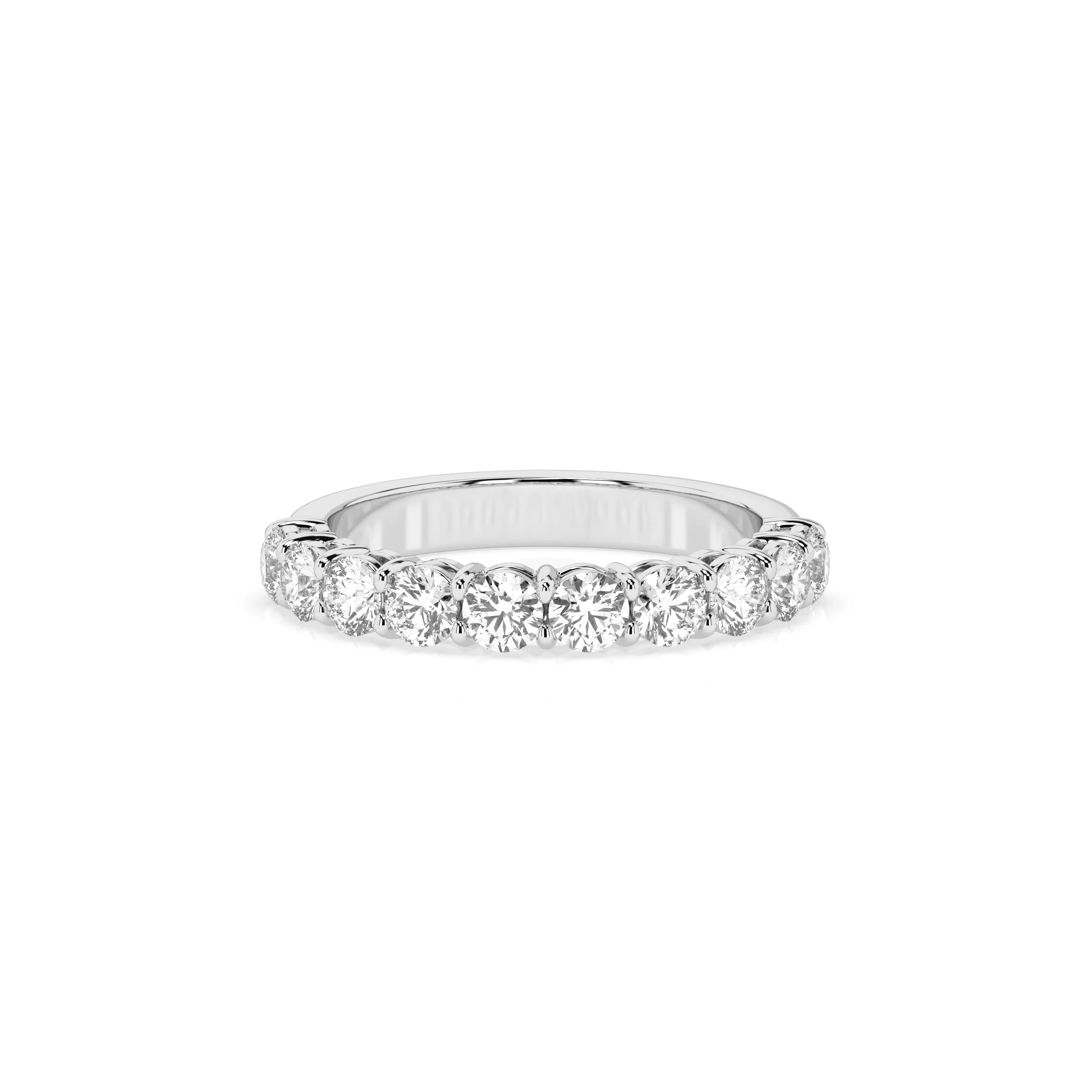 Teya 1/2 Pave Ring - White Gold