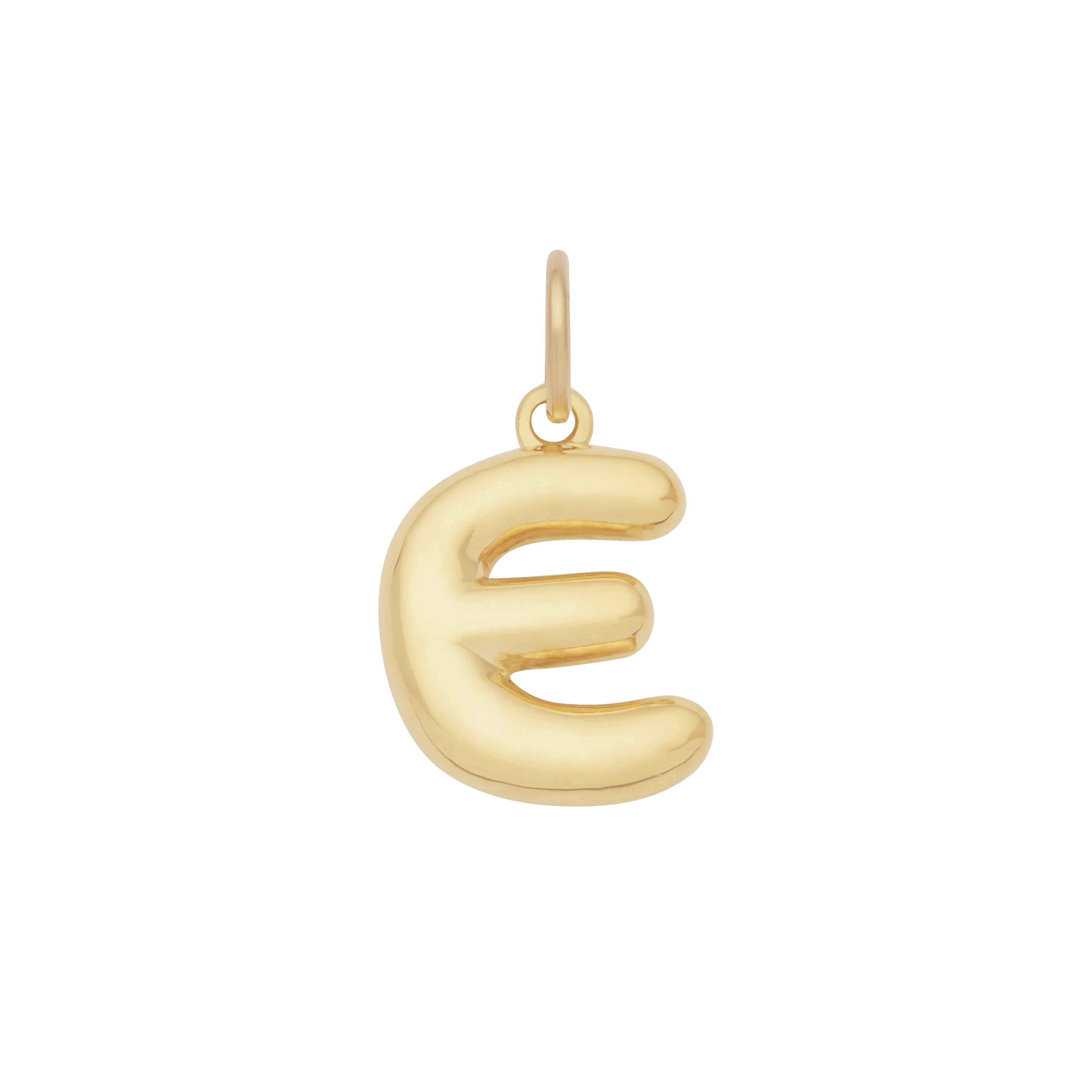Bubble Letter Charm - Gold