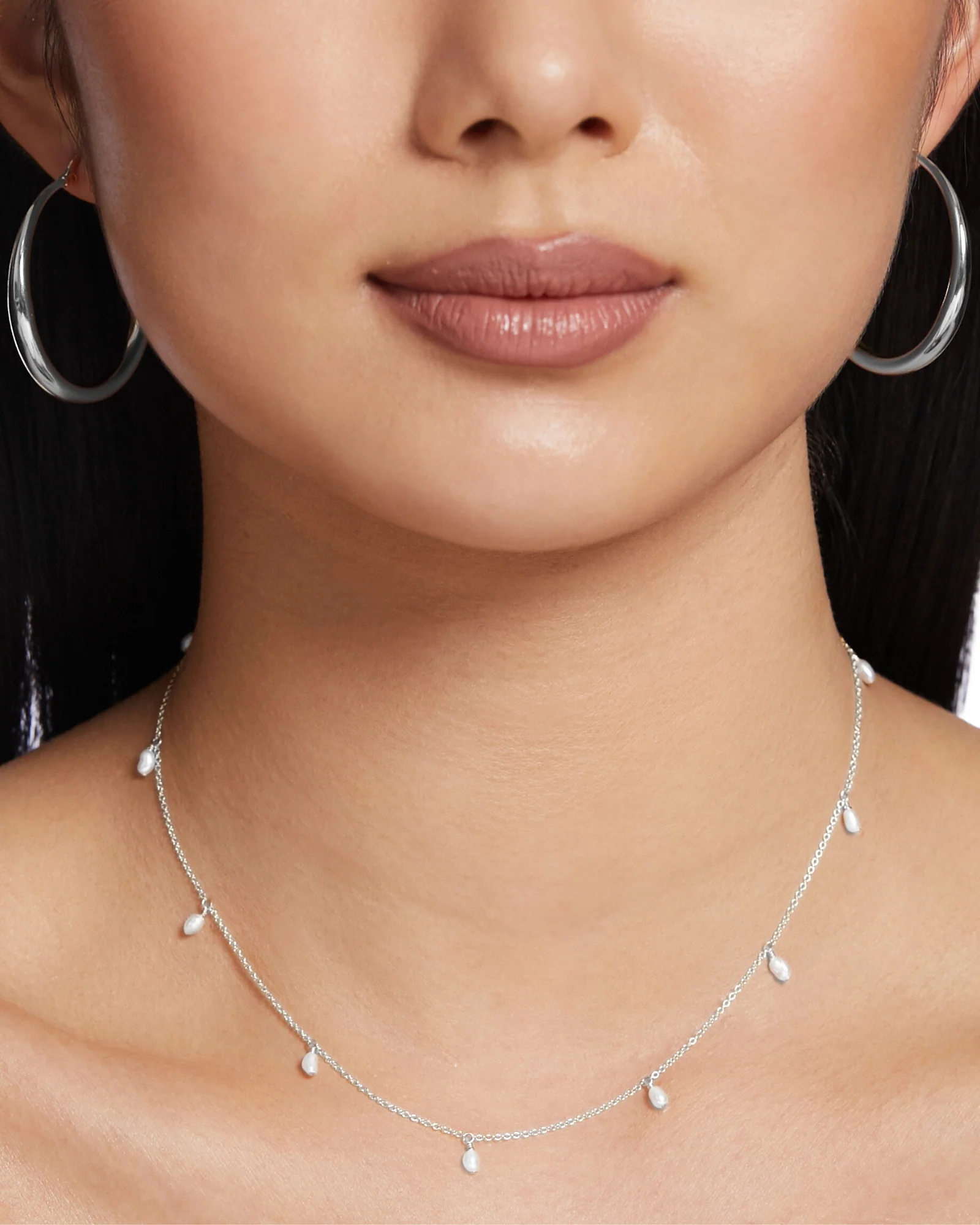 Prim Freshwater Pearl Necklace - Sterling Silver