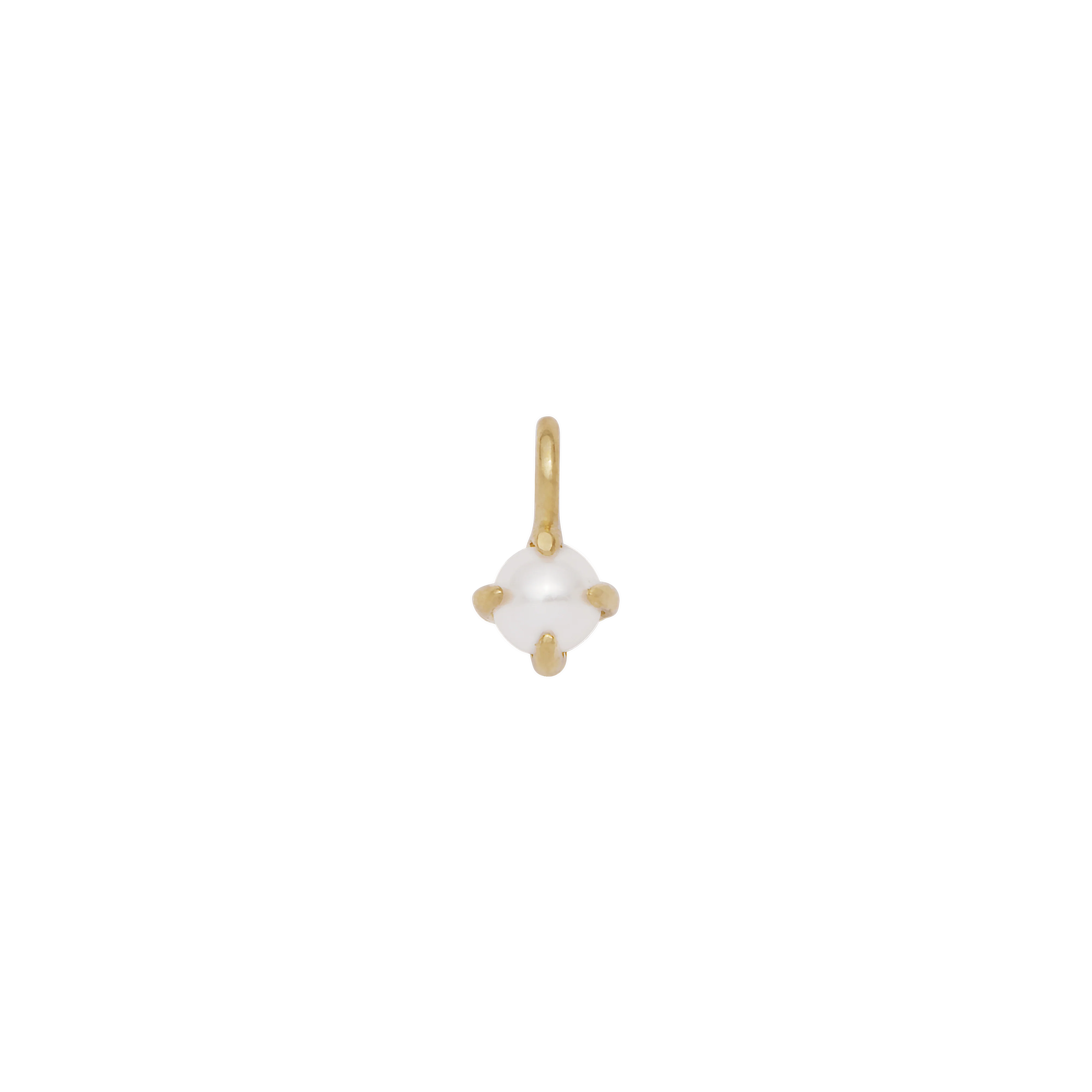 Birthstone Hanging Charm - Solid Gold