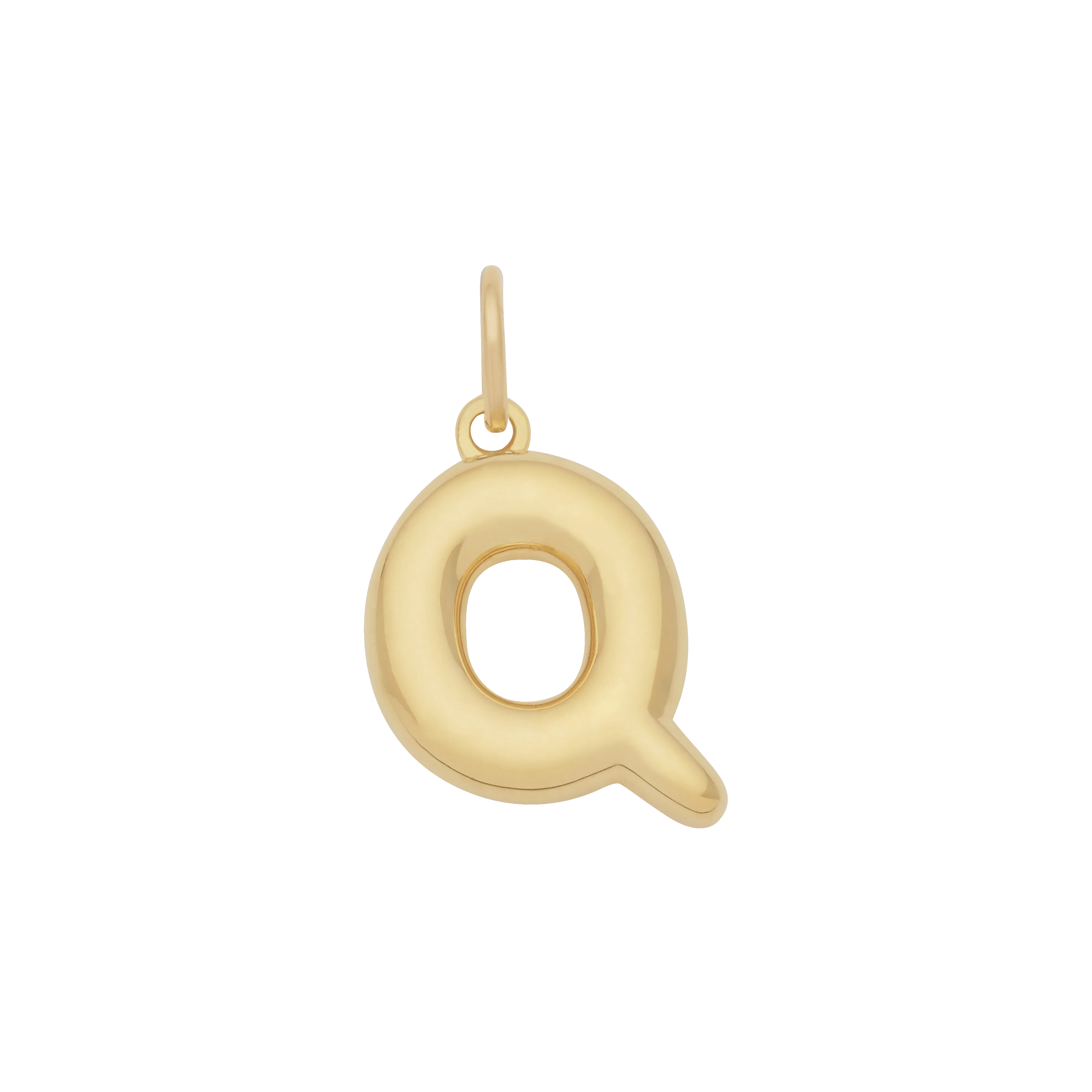 Bubble Letter Charm - Gold