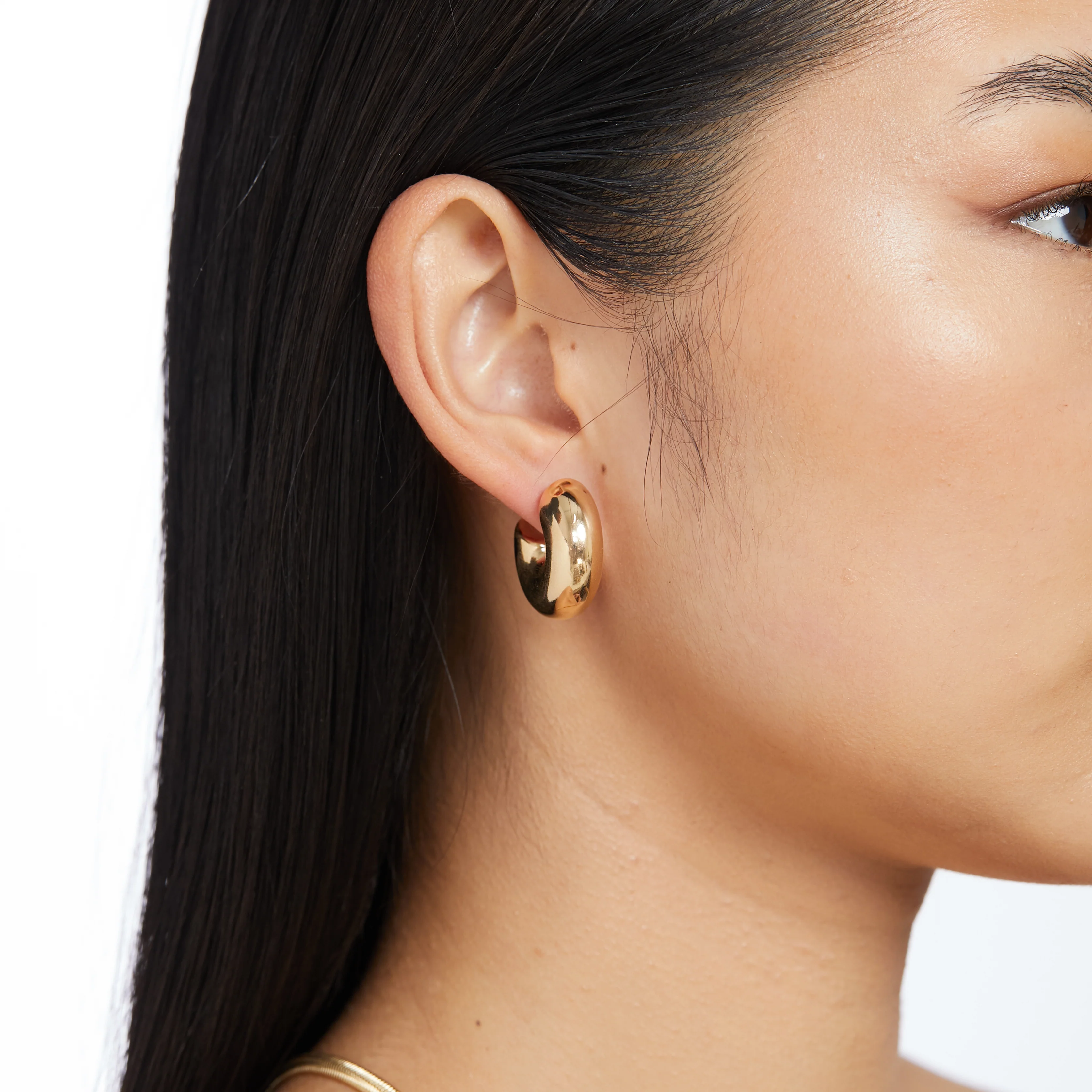 Lottie Hoop Earrings 25mm - Gold
