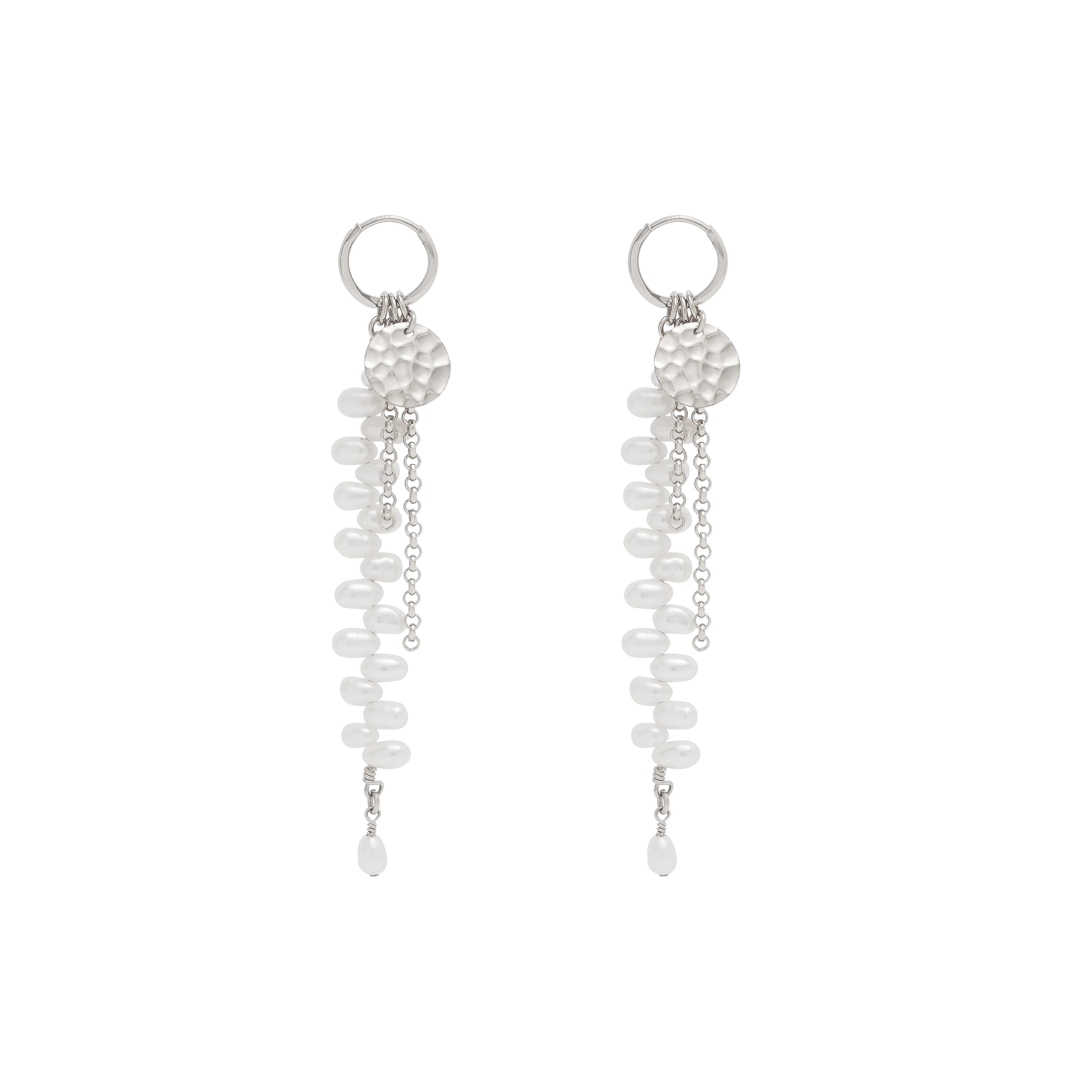 Amaris Mini Hoop Earrings - Silver
