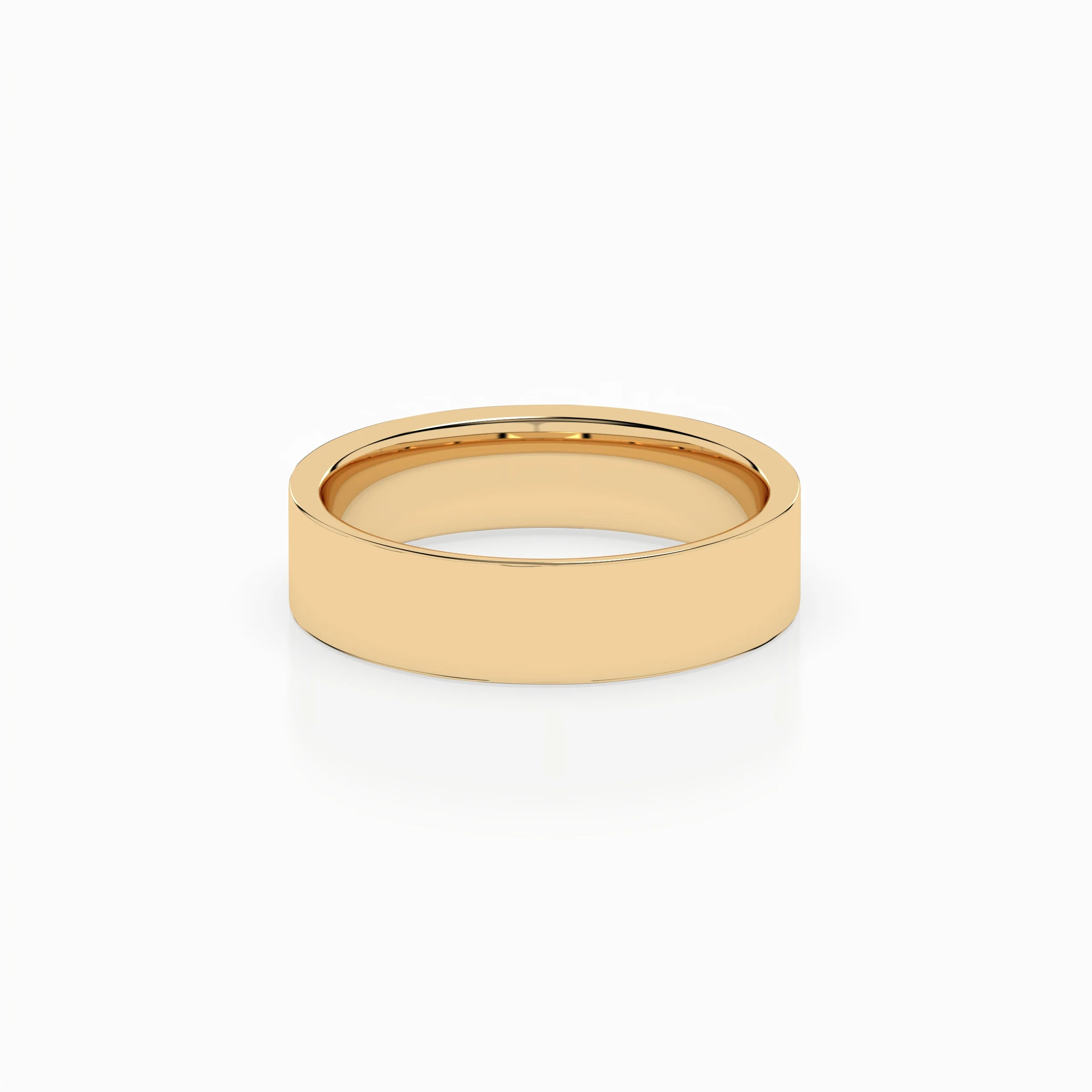 Cigar Ring 3mm - 5mm - Yellow Gold