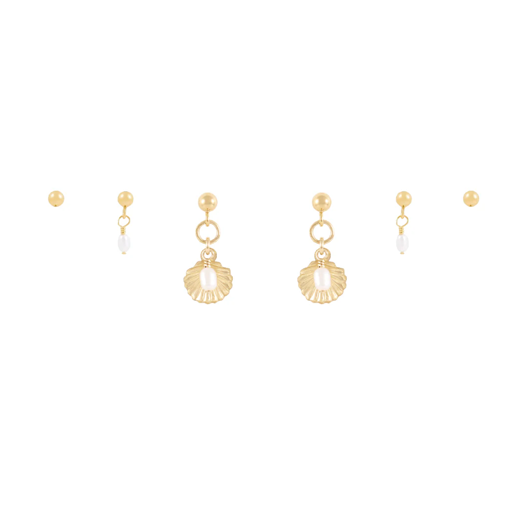 Conchi Earring Stack - Gold