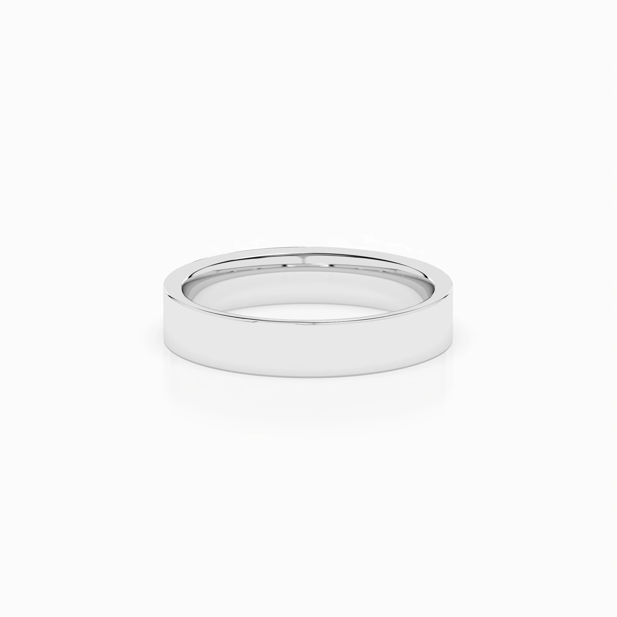 Cigar Ring 3mm - 5mm - White Gold