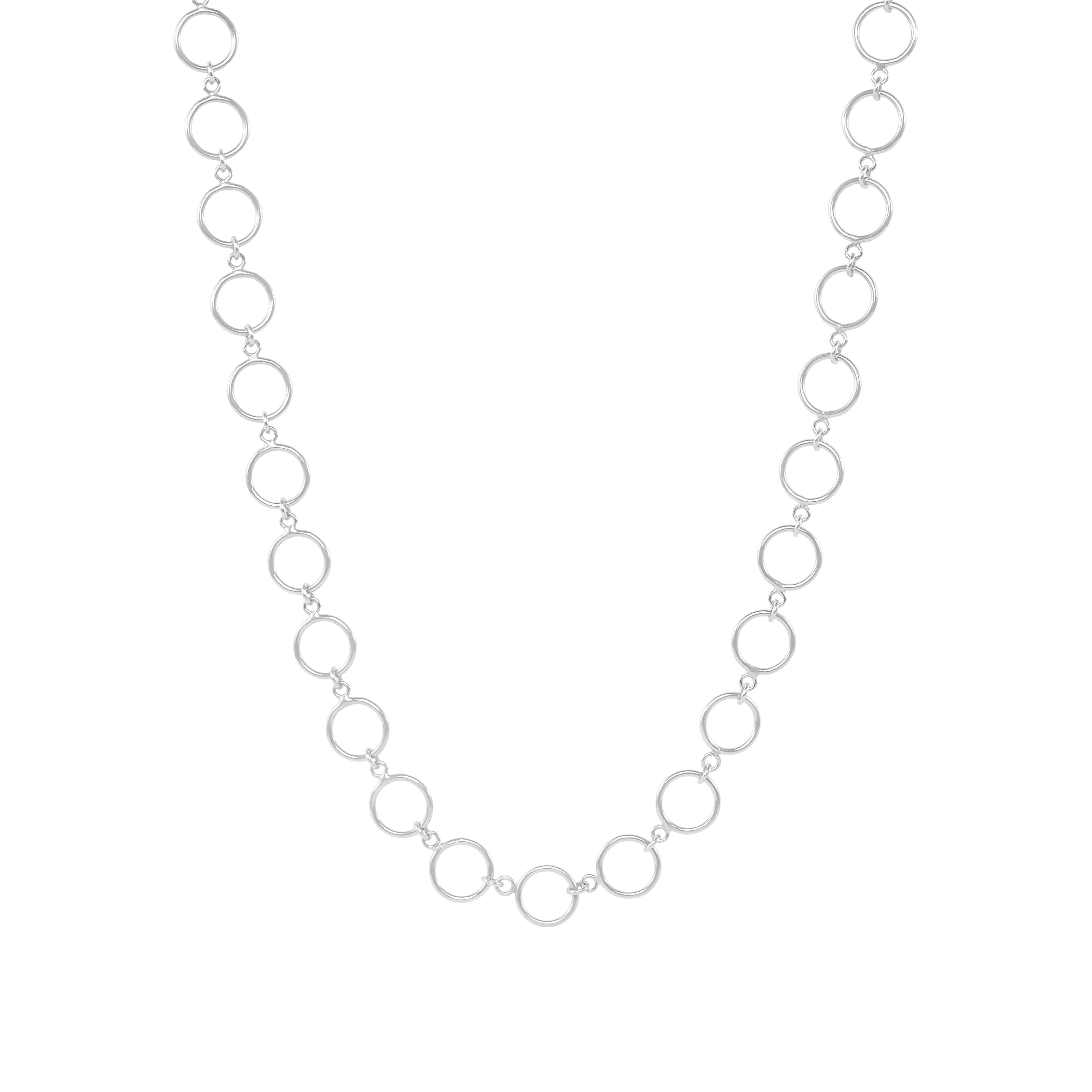 Fine Camelia Necklace - Sterling Silver