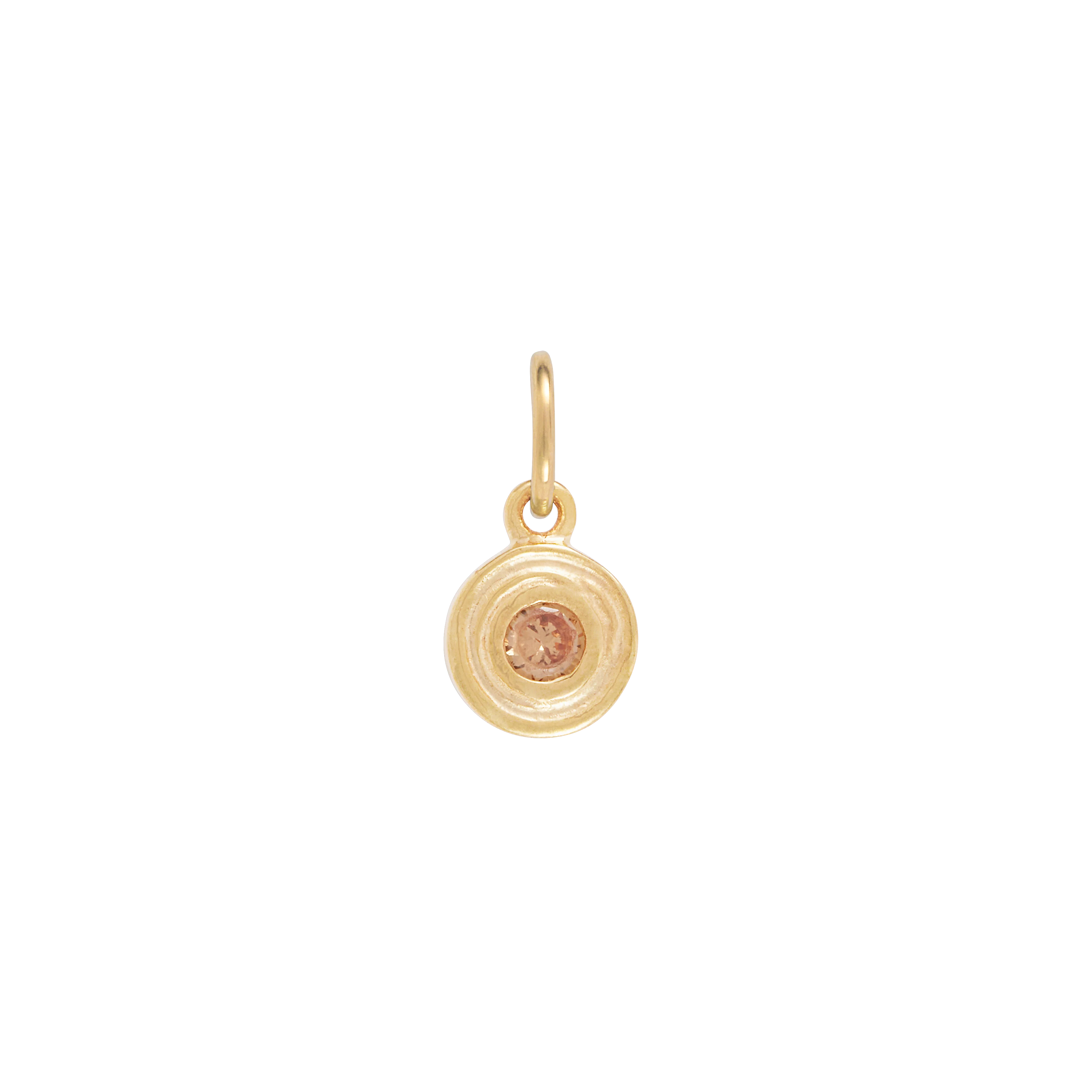 Hanging Birthstone Charm - Gold