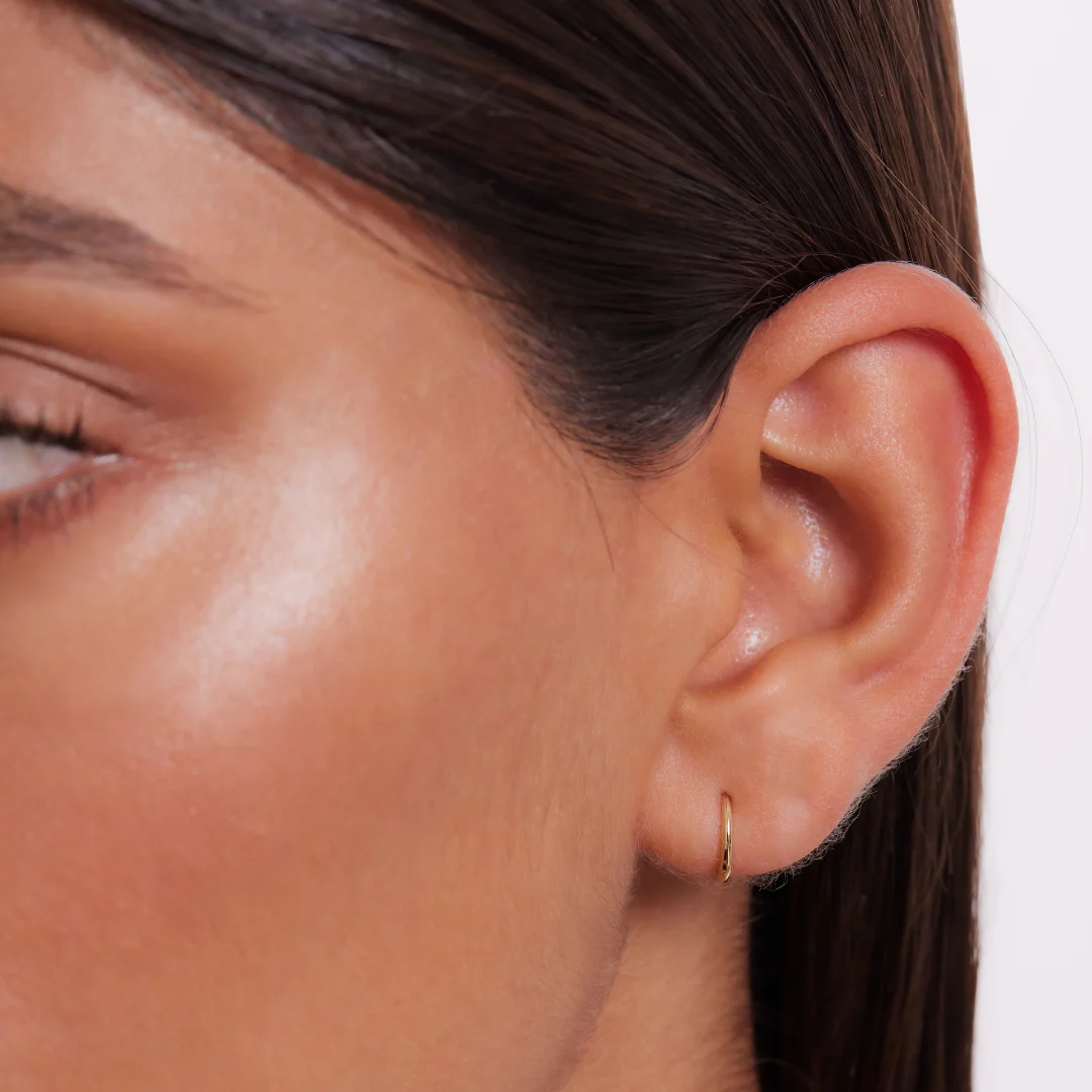 Nikita Hoop Earrings - Solid Gold