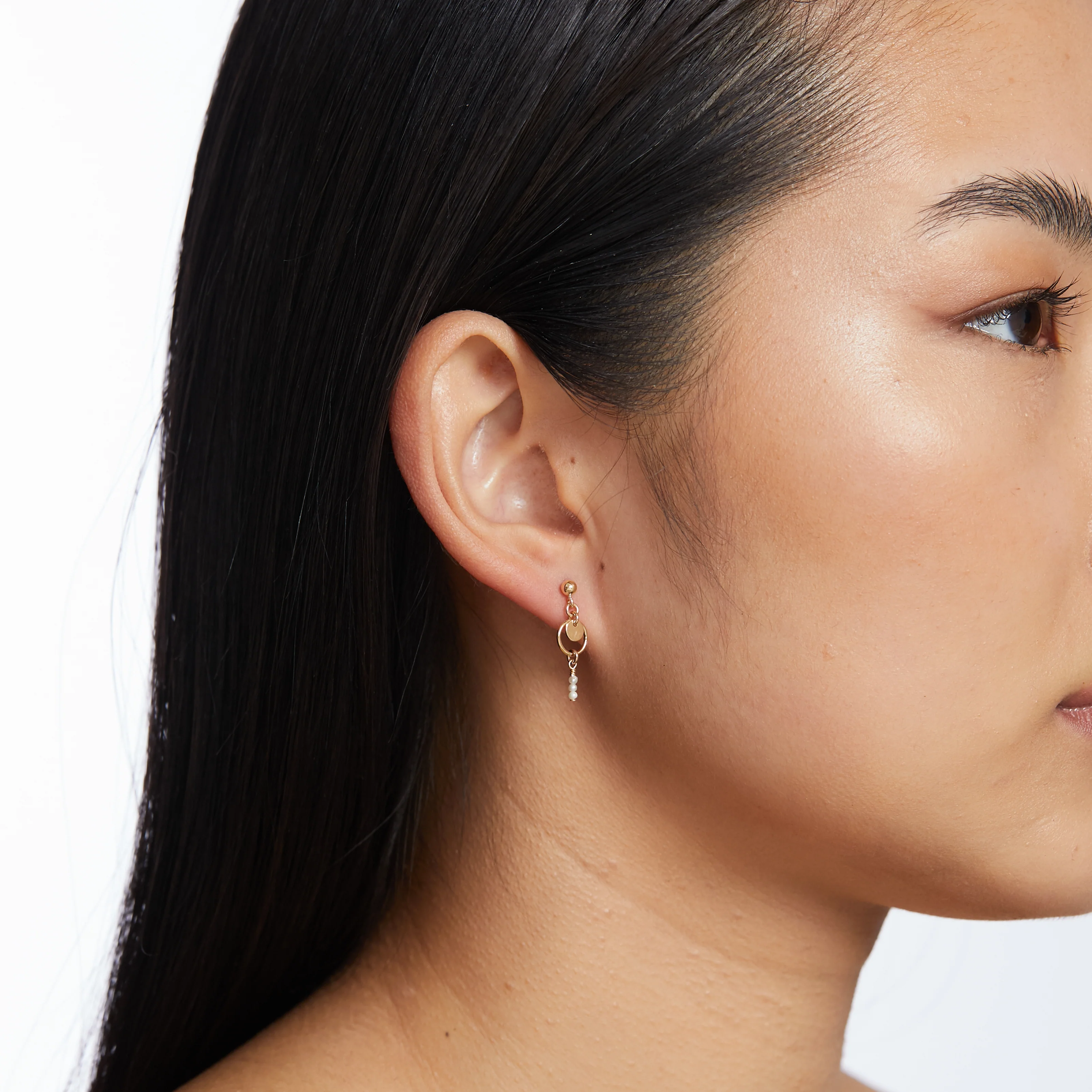 Stevie Freshwater Pearl Earrings - Gold