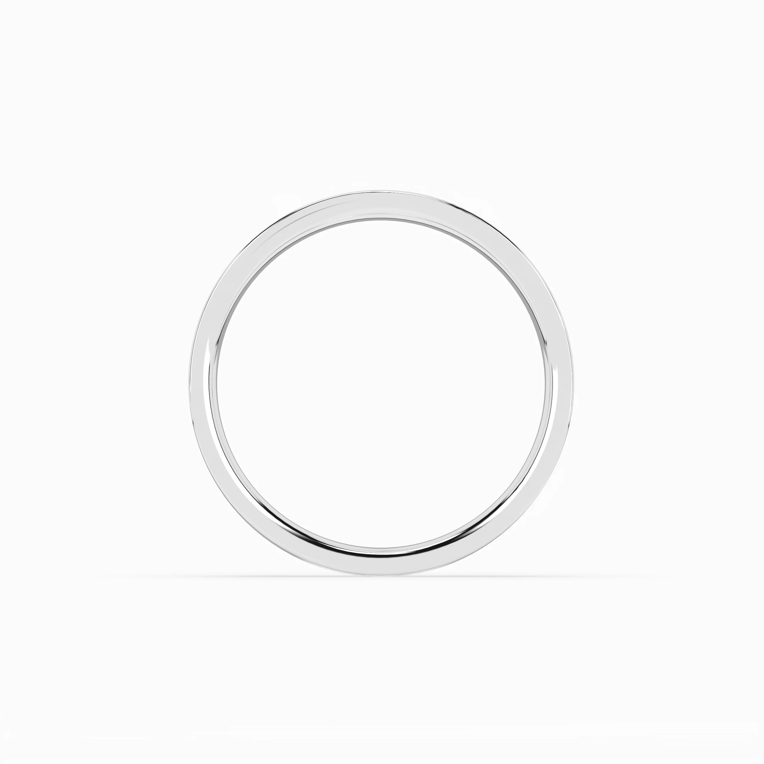 Cigar Ring 3mm - 5mm - White Gold
