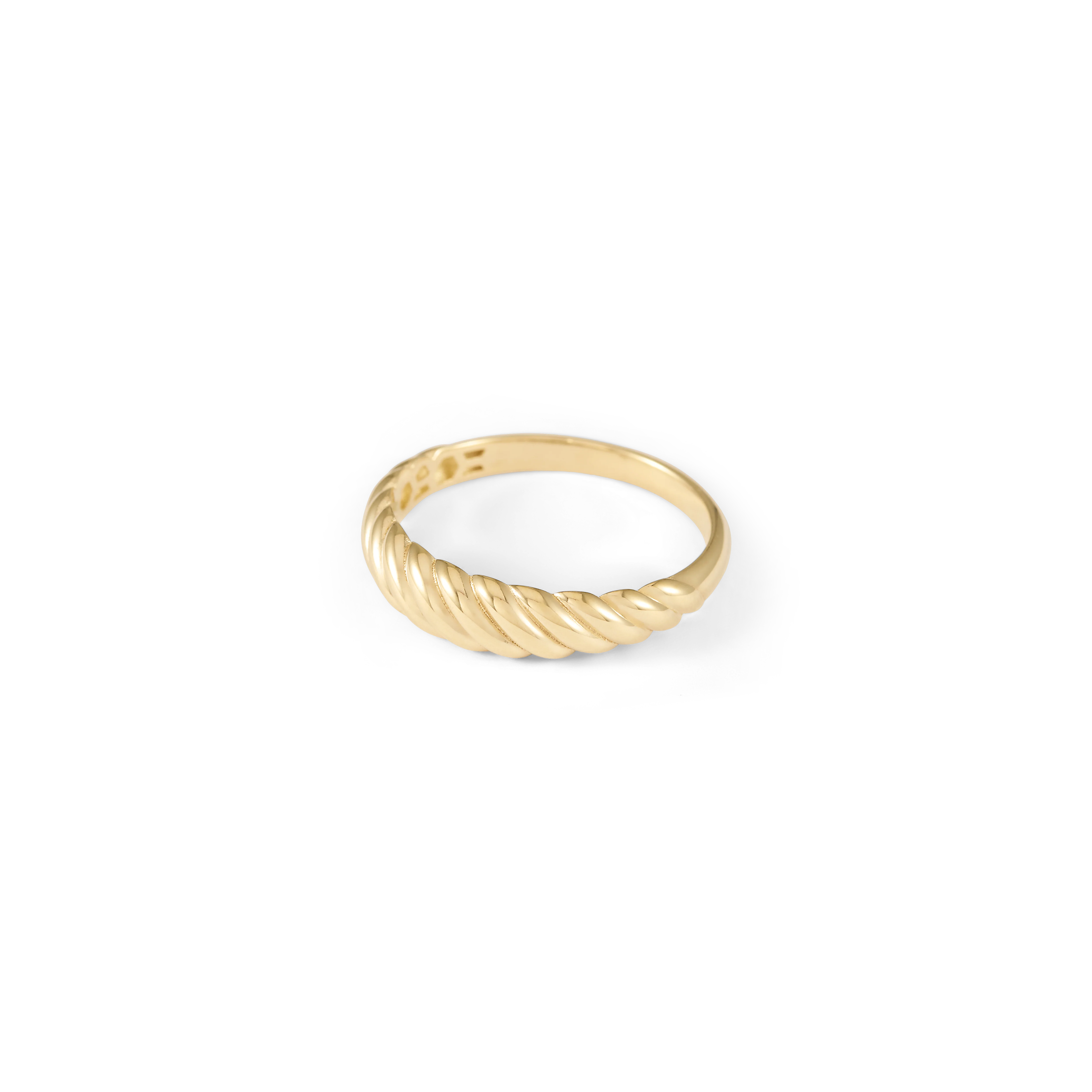 Fine Croissant Ring - Solid Gold