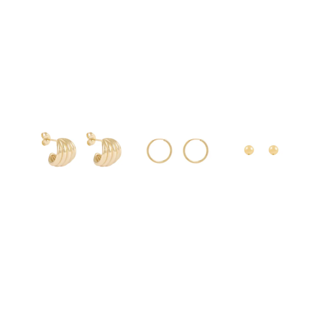 Isabella Earring Stack  - Gold