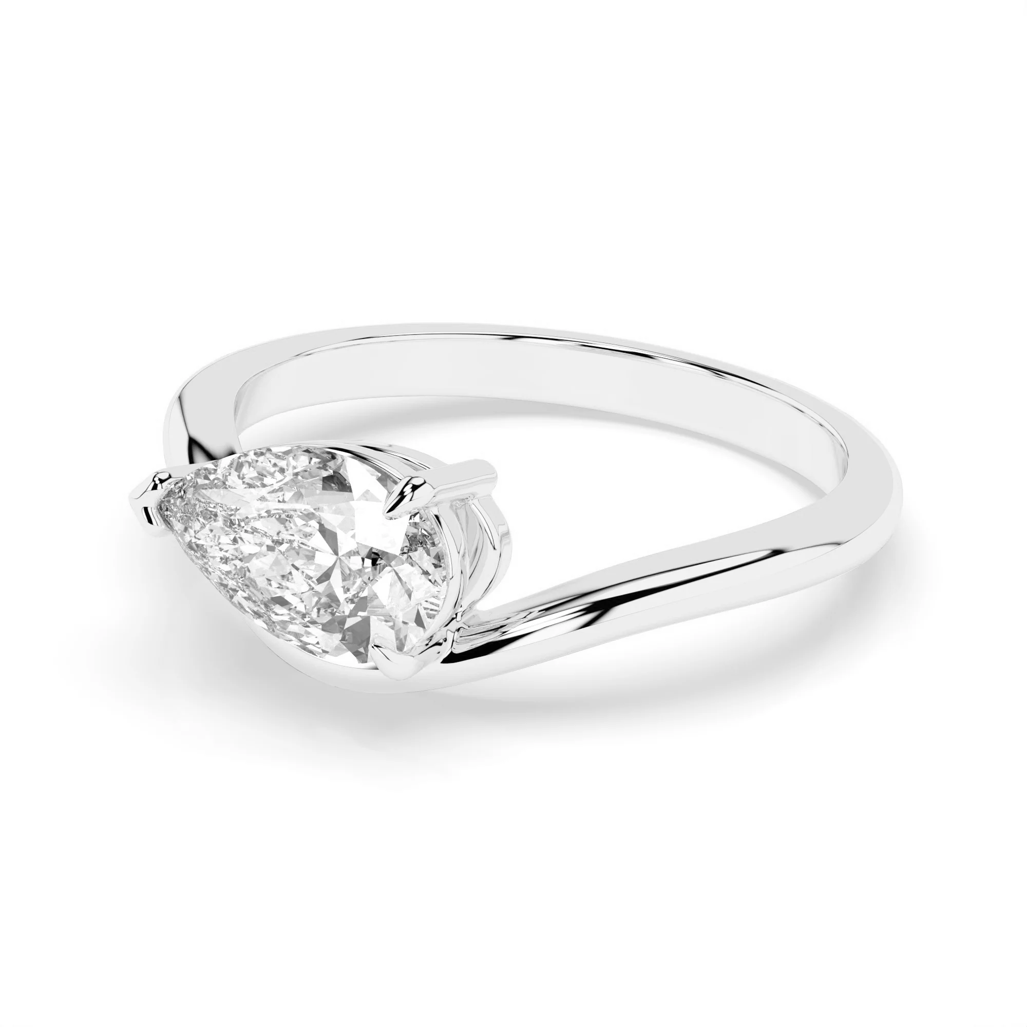 Mira Ring - 9k White Gold