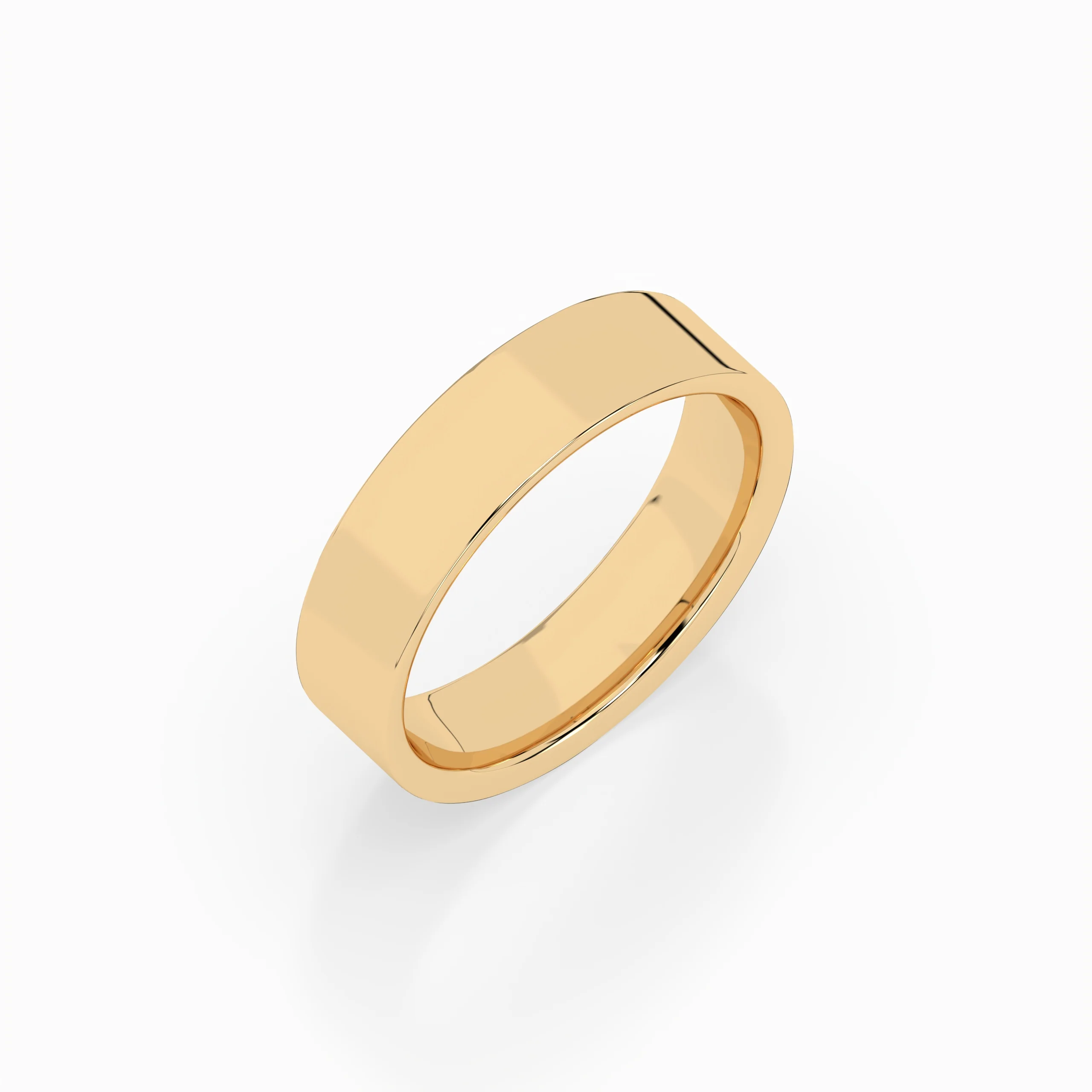 Cigar Ring 3mm - 5mm - Yellow Gold