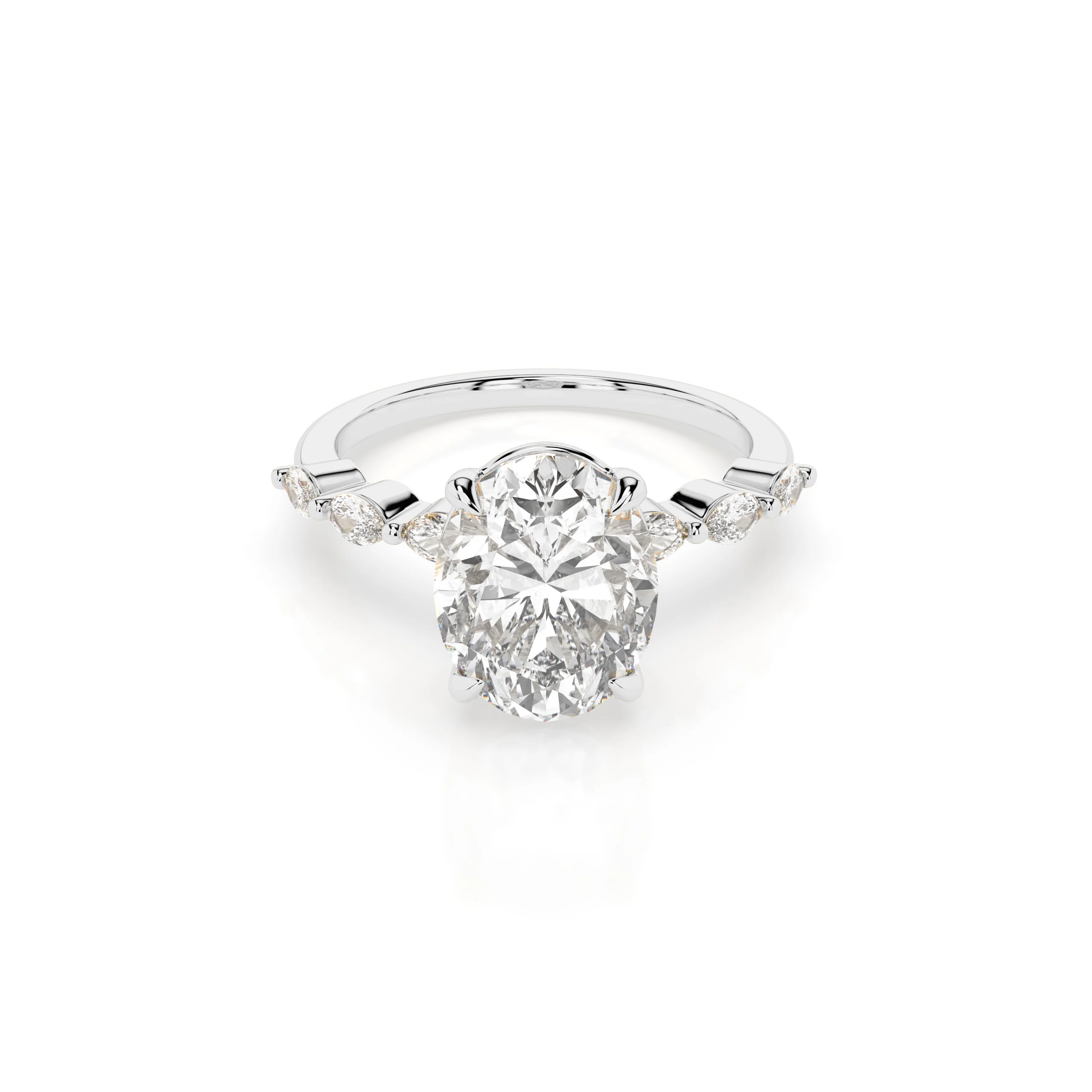Arlo Engagement Ring - White Gold