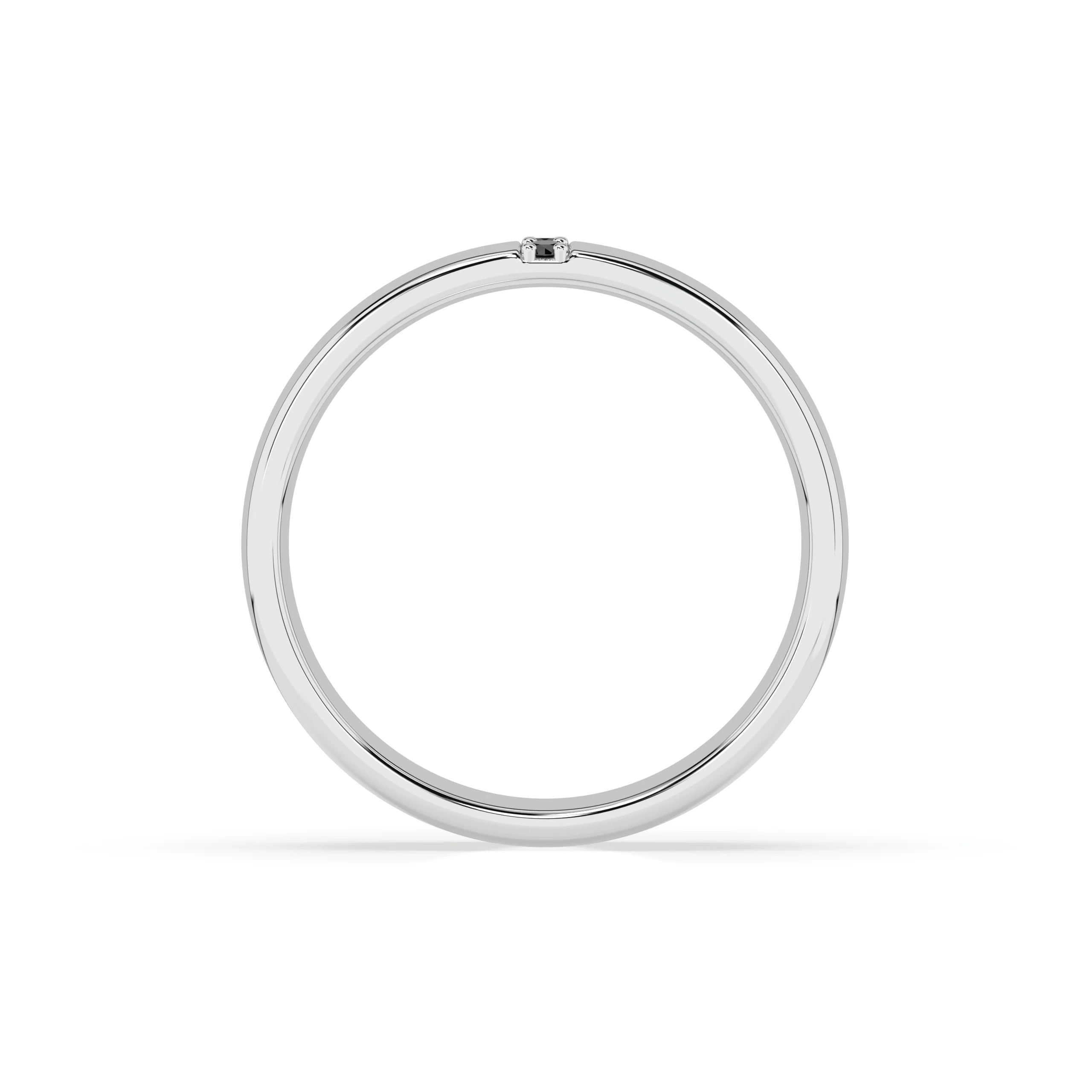 Dominic Black Diamond Ring - White Gold