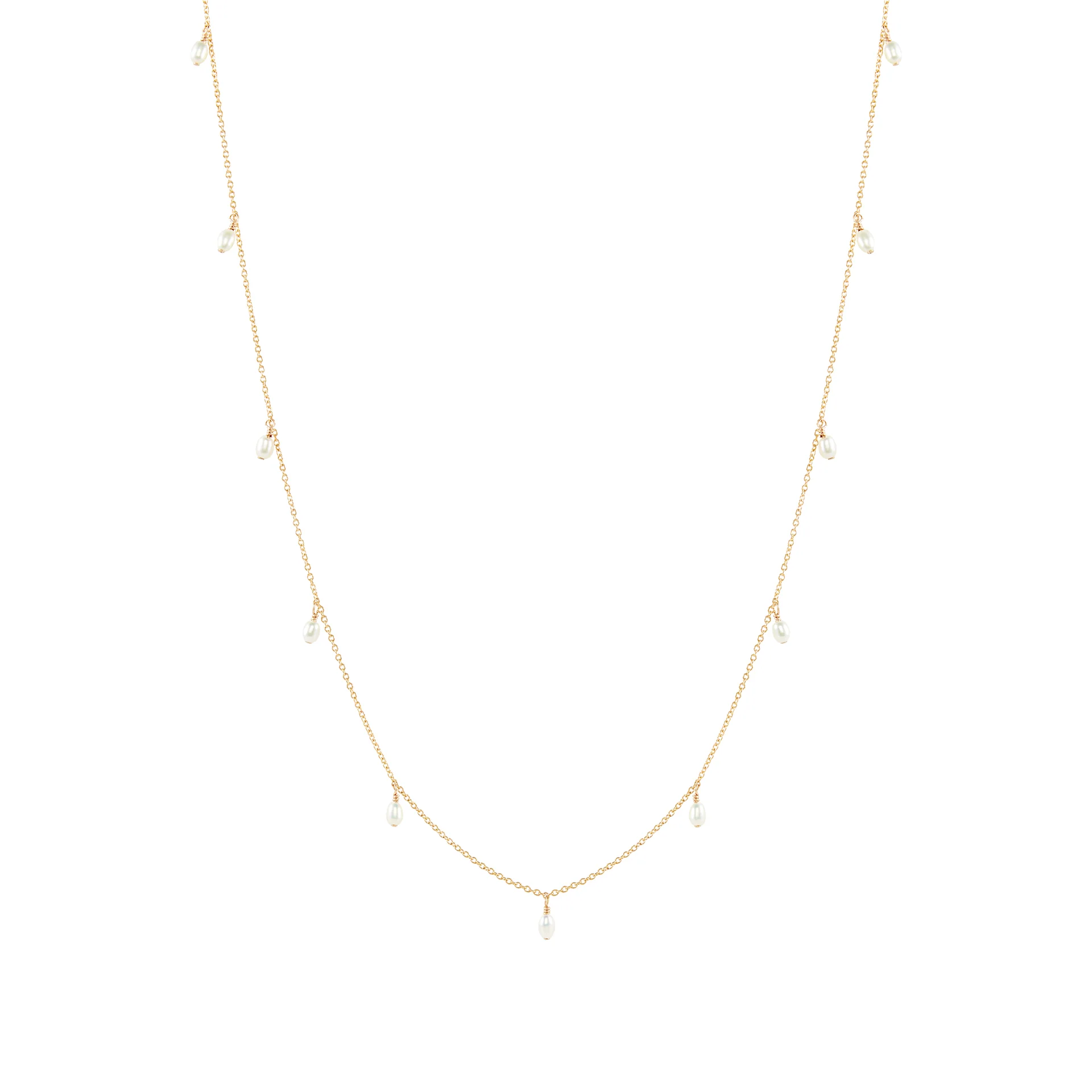 Prim Freshwater Pearl Necklace - Gold