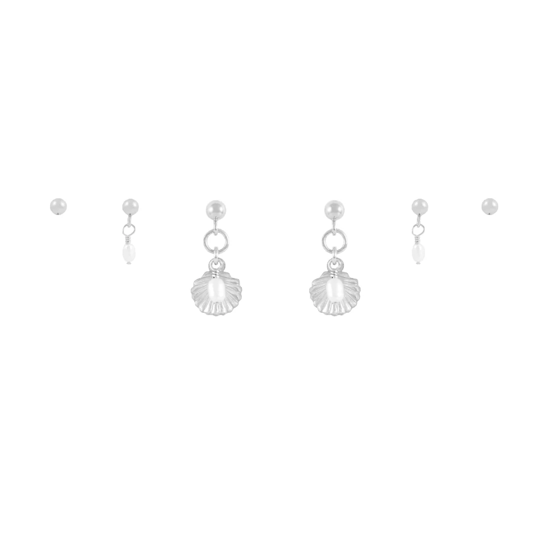 Conchi Earring Stack  - Silver