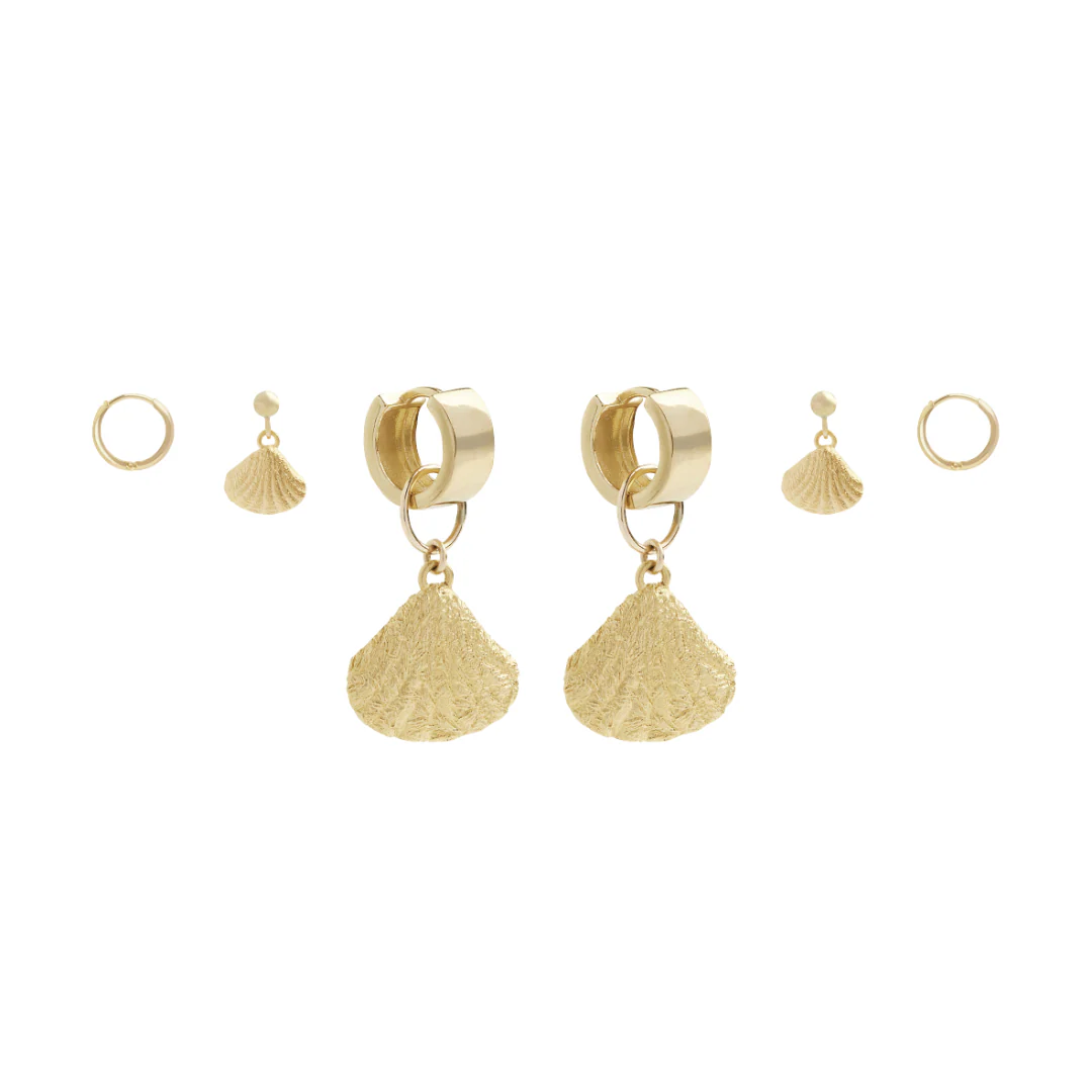 Nicola Earring Stack  - Gold