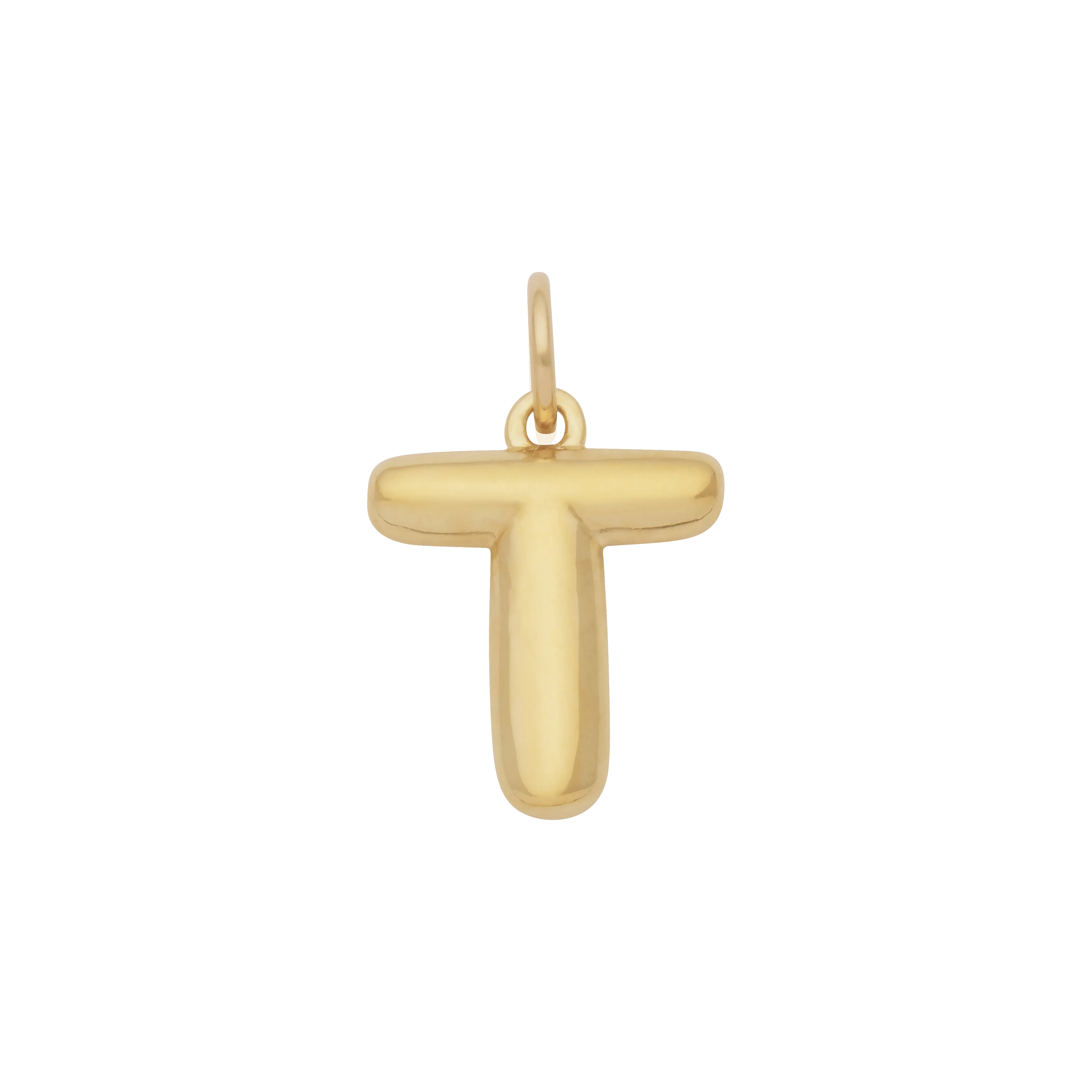 Bubble Letter Charm - Gold