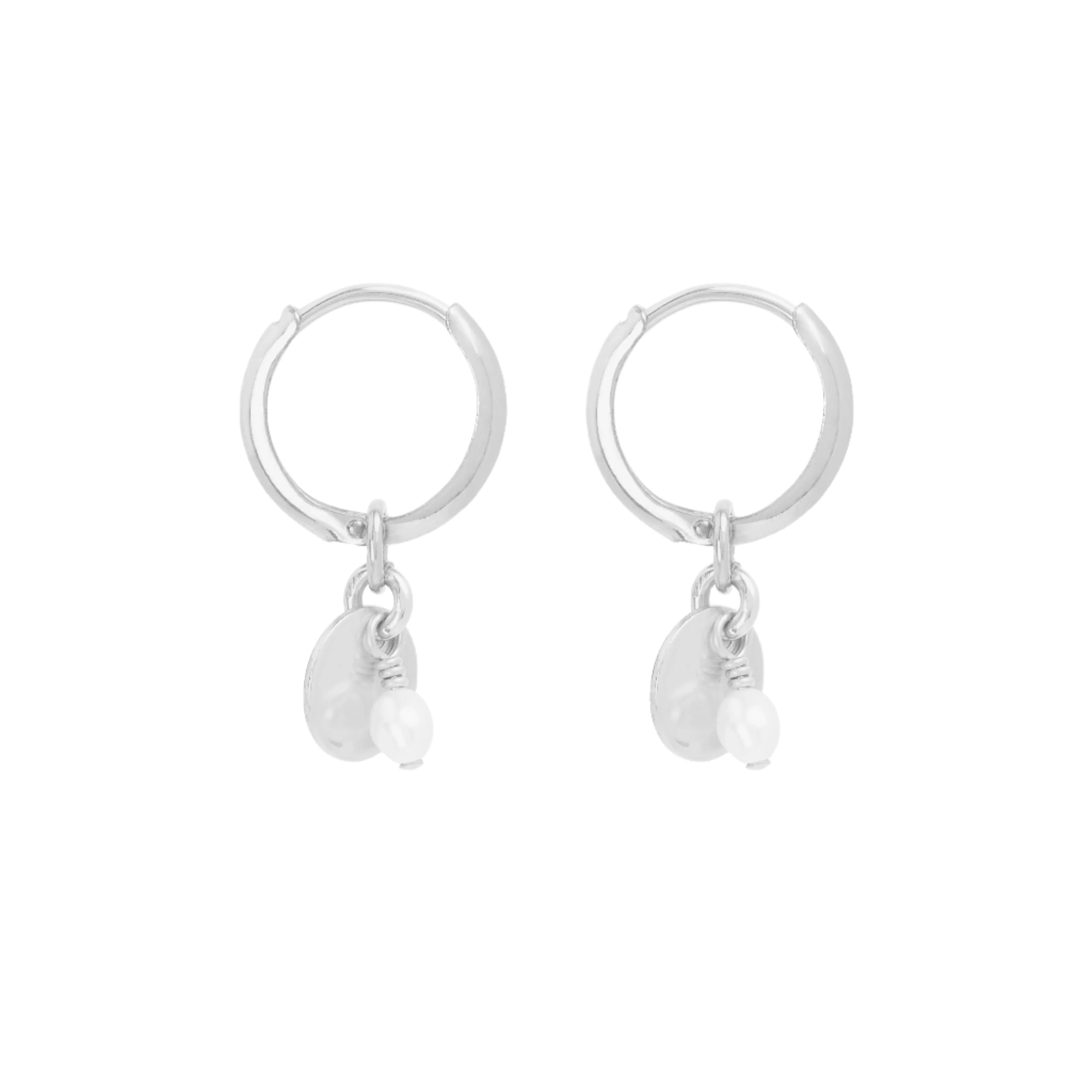 Sia Mini Hoop Earrings - Silver